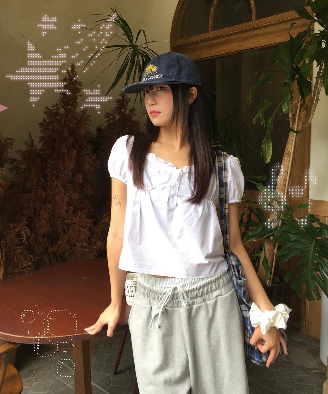 HELLO■Two Tone Washed OG Logo 6panel Cap_Light Gray & Navy 헬로 선라이즈(HELLO SUNRISE) Two Tone Washed OG Logo 6panel