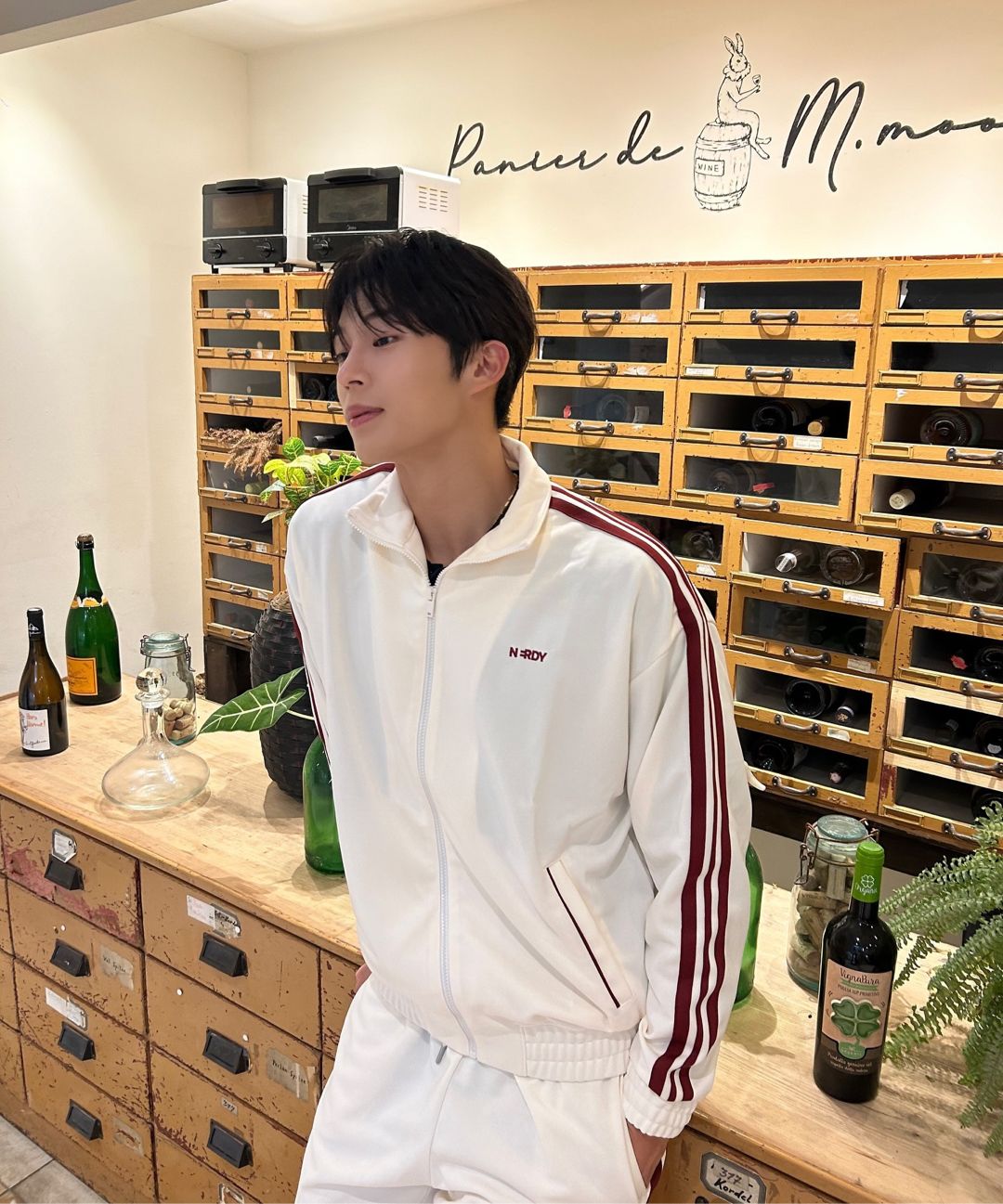☆NERDY☆ Jacquard Tape Track Top 25SS Ivory MUSINSA | NERDY Jacquard Tape Track Top (25SS) Ivory