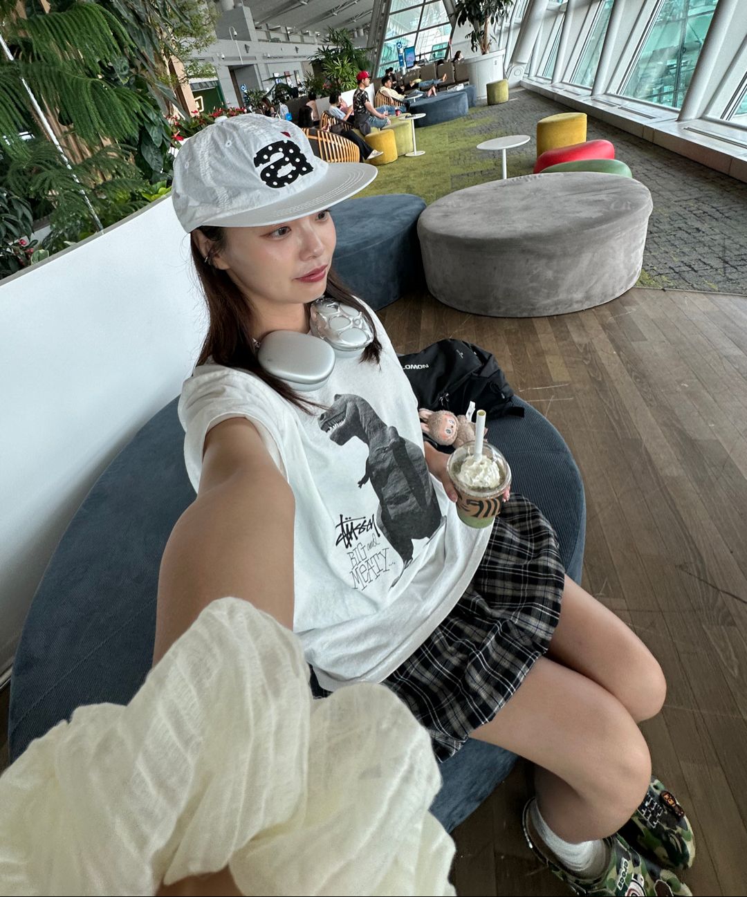 MUSINSA | AEAE DOT SMALL LETTER NYLON CAP [BLACK]