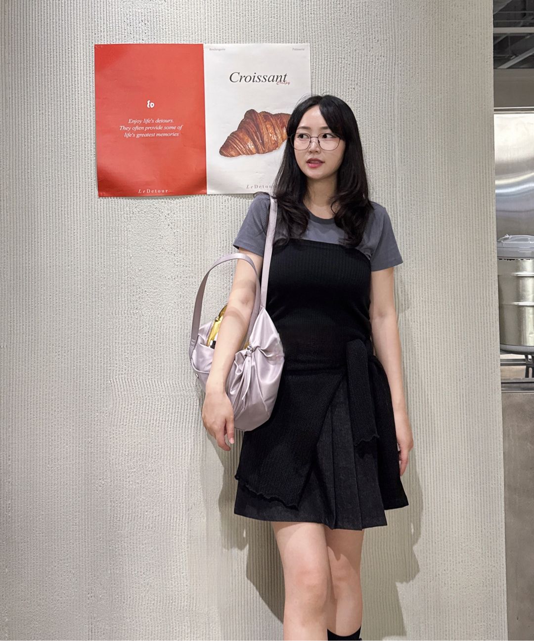 MUSINSA | HEEARI Aurora shirring duffle bag_black