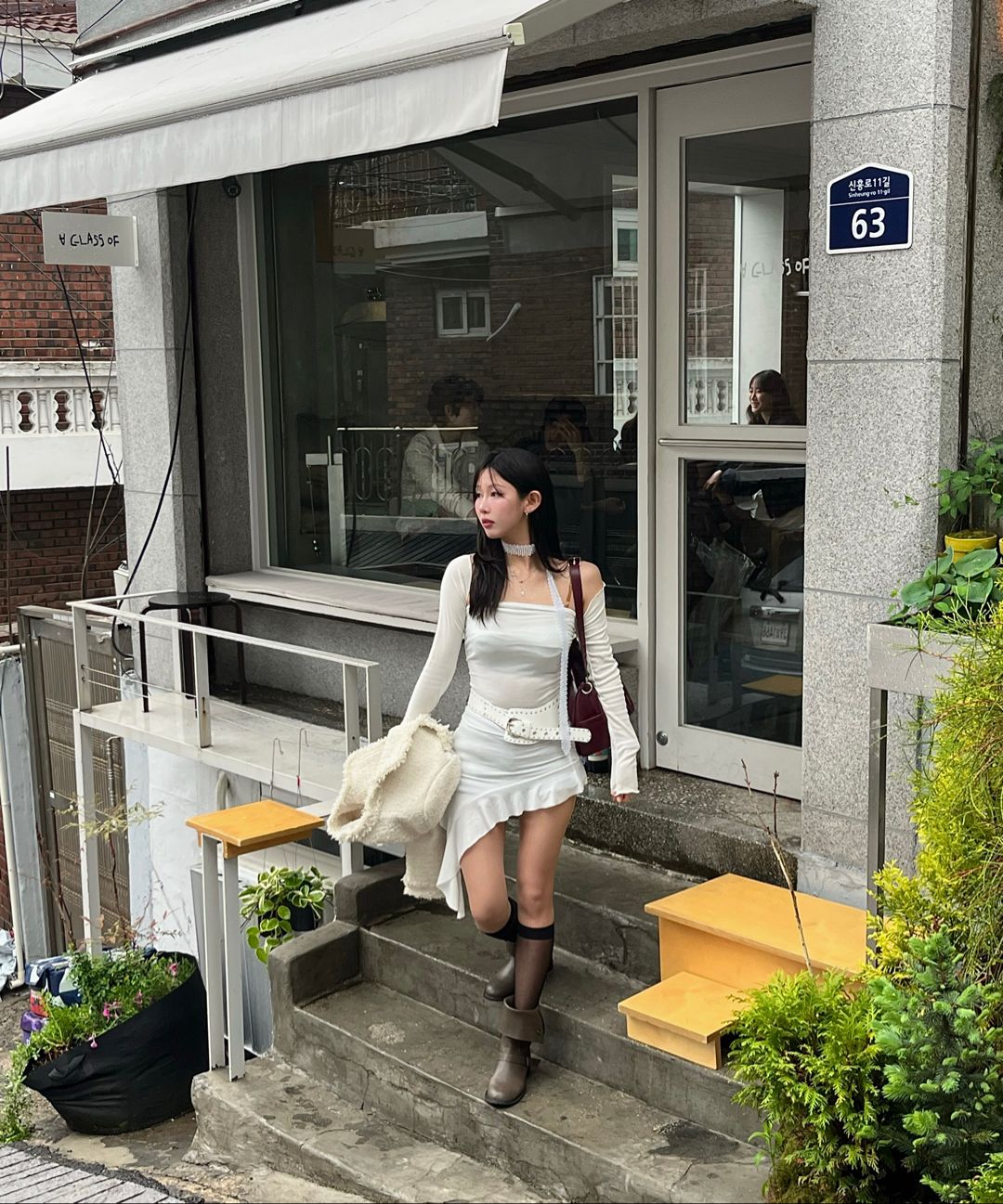 MUSINSA公式 | KHAKIPOINT Antique Tweed Jacket (black)