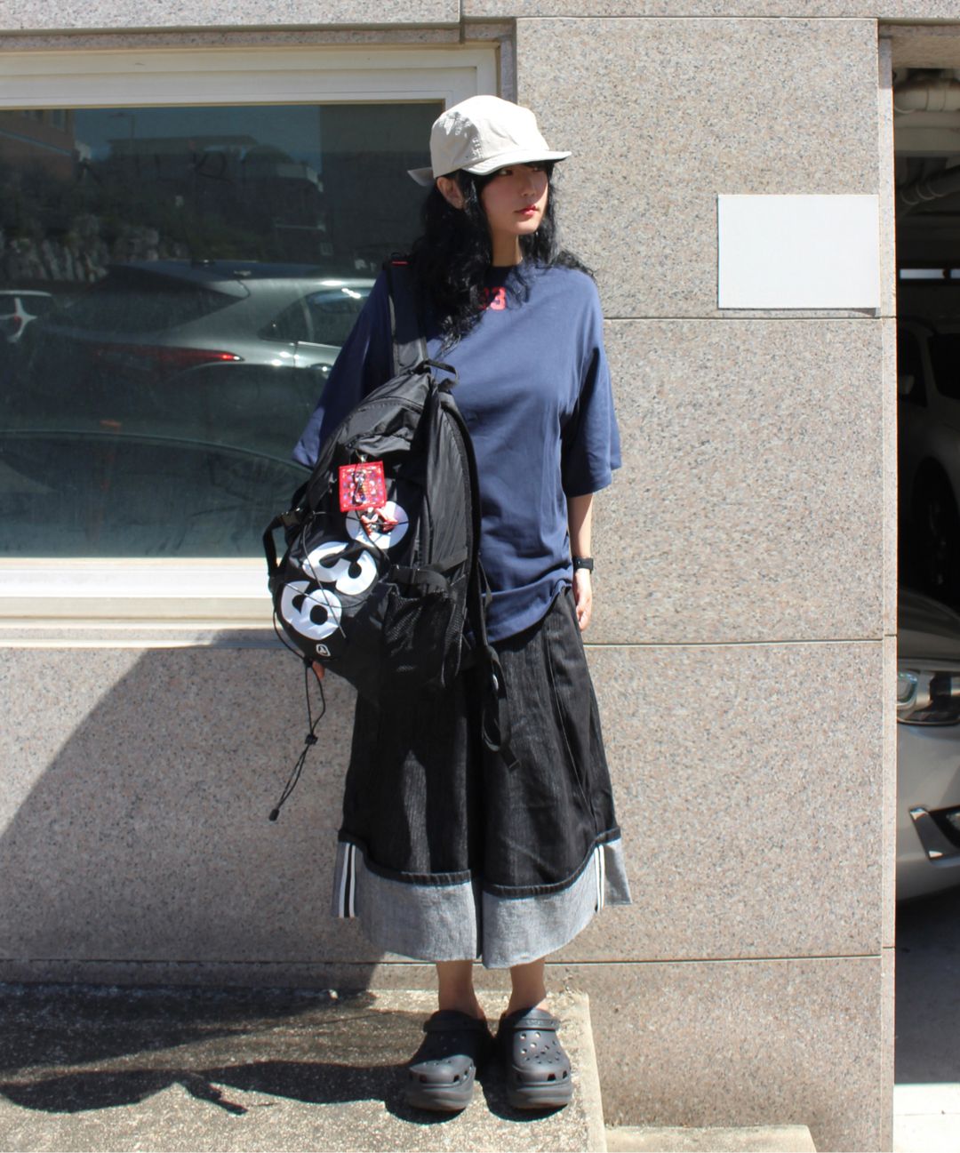 MUSINSA公式 | ARCHIVE BOLD 939 LOGO BACKPACK (BLACK)