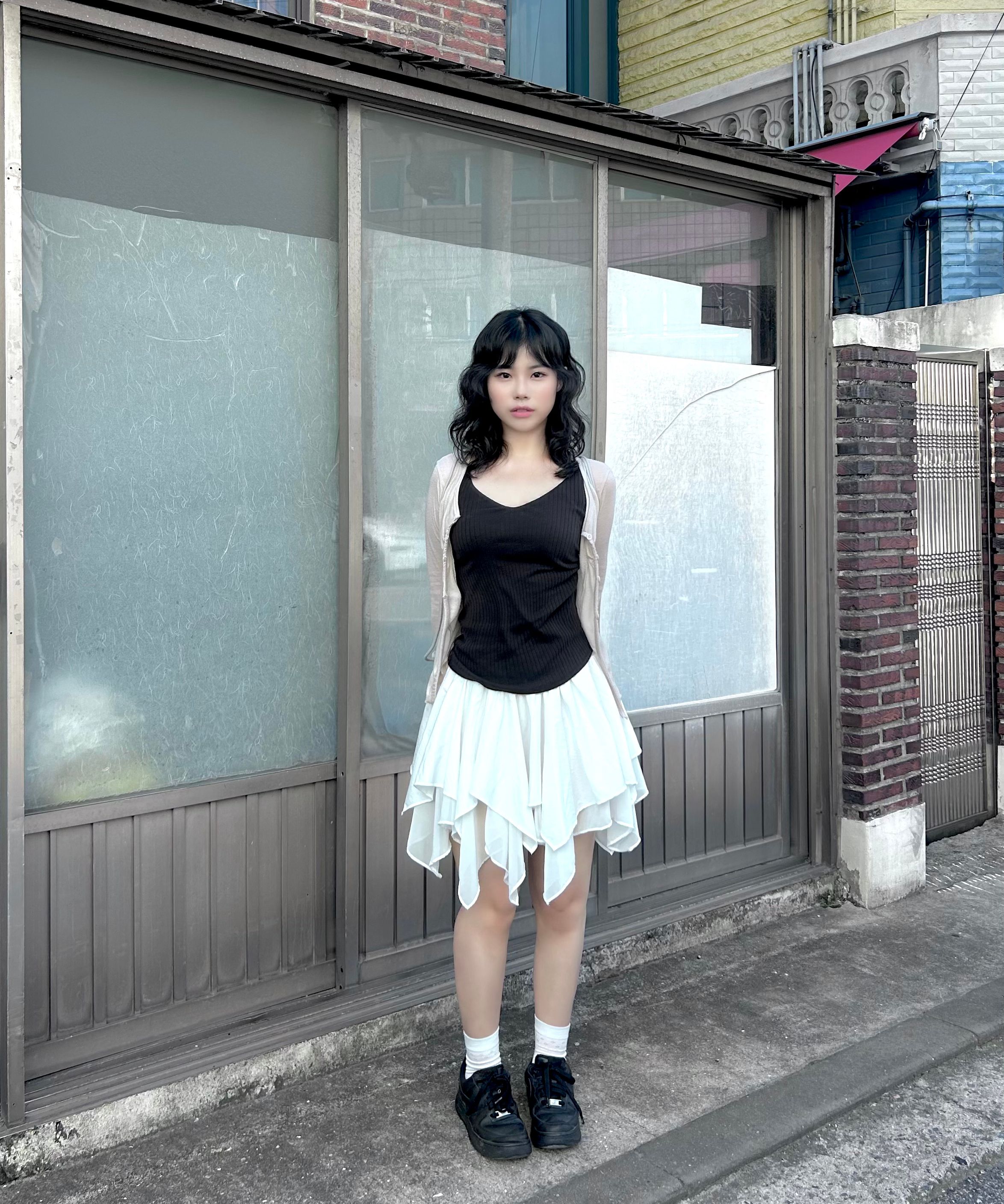 MUSINSA公式 | PARAKEET Crinkle Gym Sack (White)