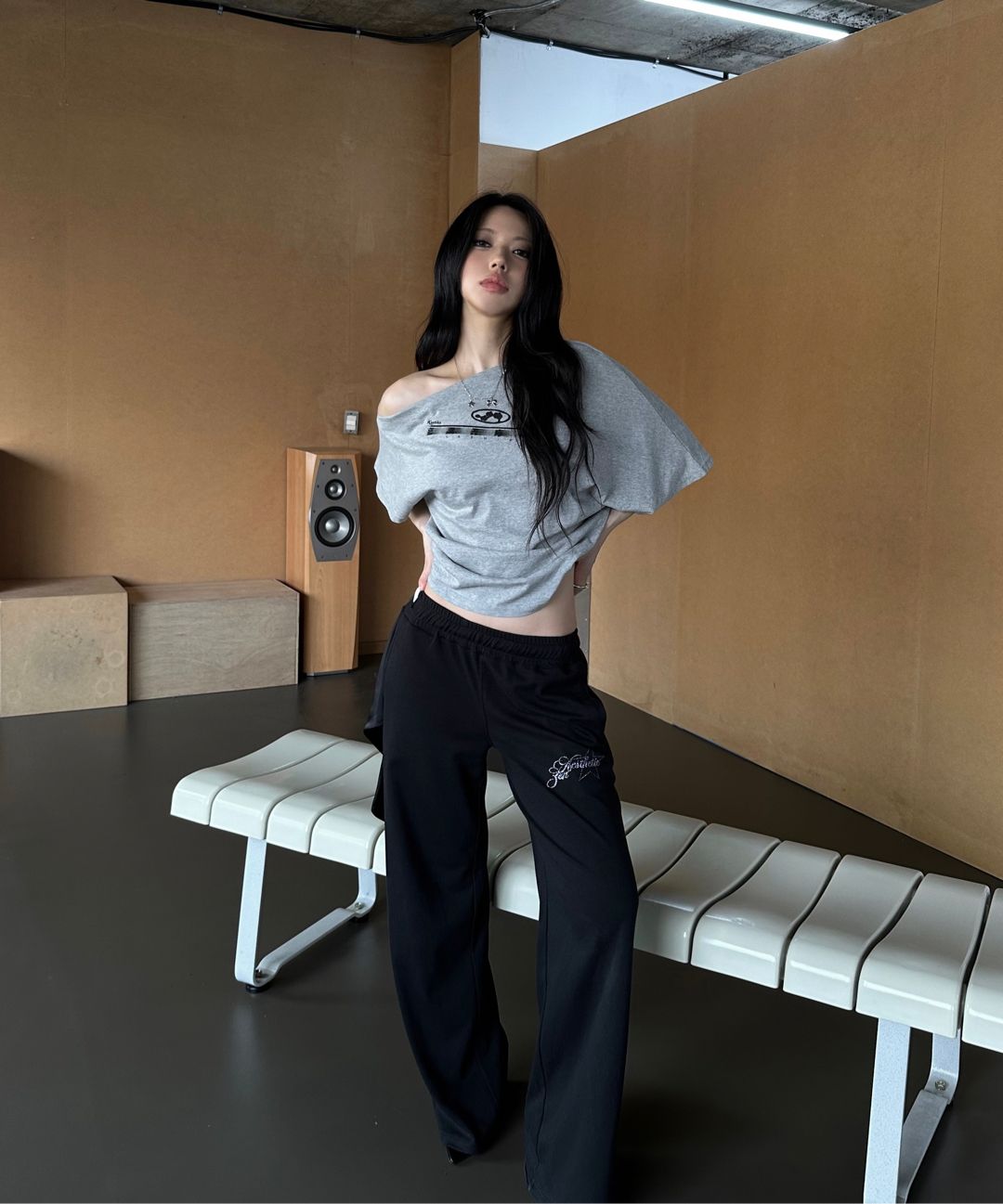 MUSINSA | KASHIKO Zen One Shoulder Top White