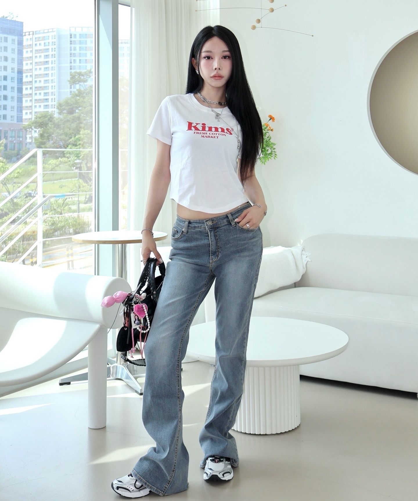 MUSINSA公式 | DNSR WOMEN フレアデニムパンツマッド