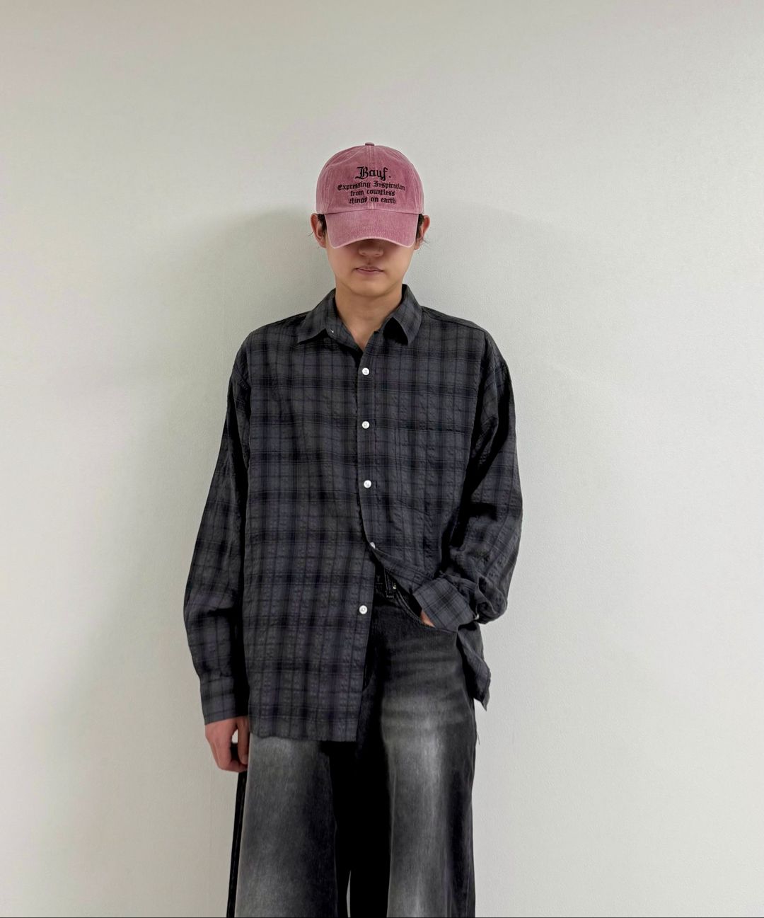 MUSINSA | BAUF B Vintage Washing Ball Cap [Washed Charcoal]