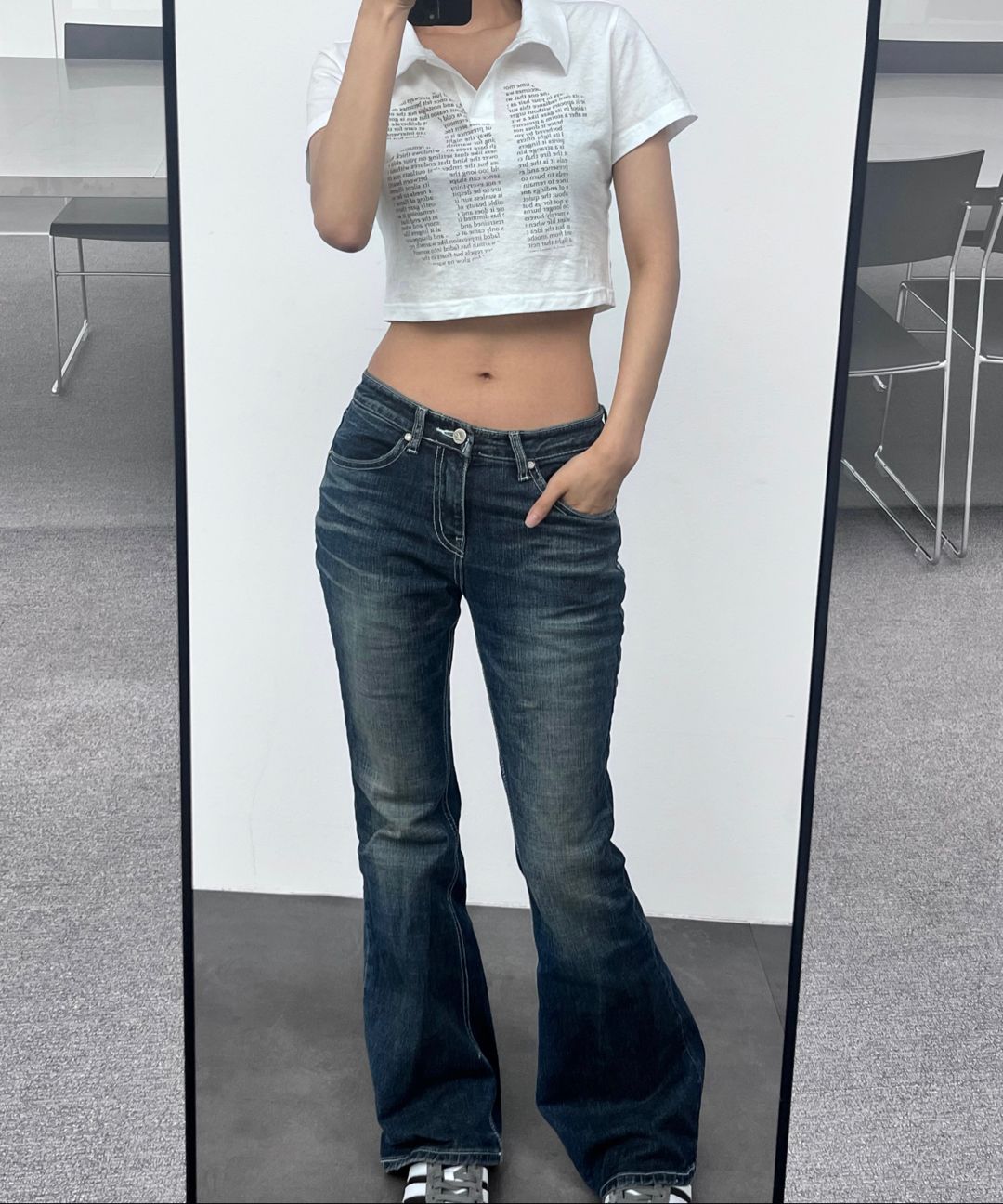 MUSINSA公式 | SYNERJYN SAND CAT WASHING DENIM PANTS BLUE