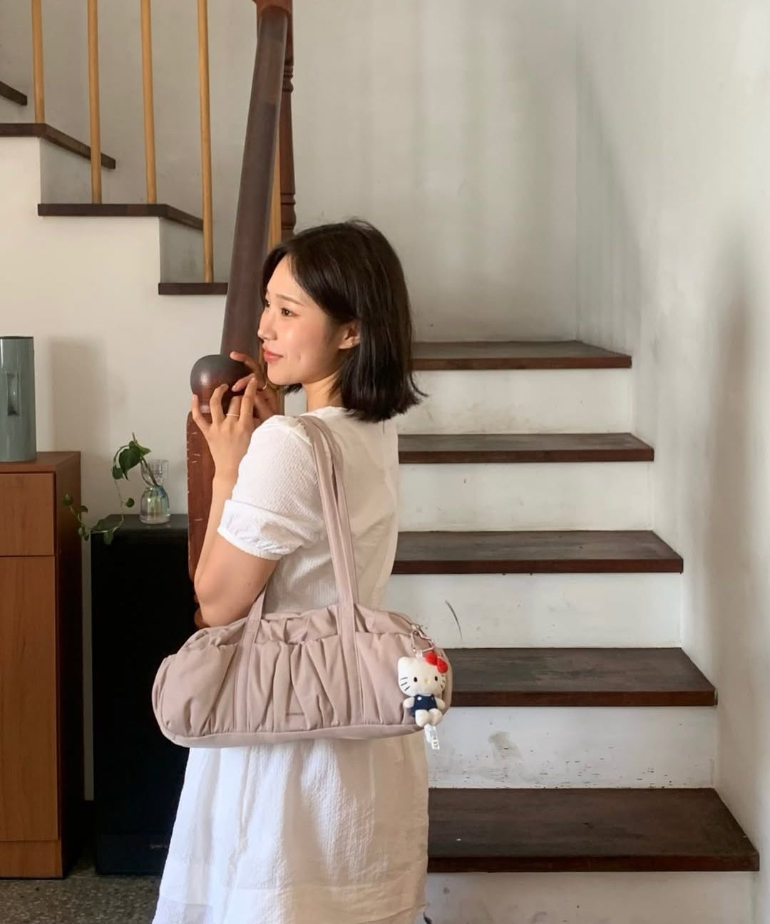 MUSINSA公式 | COVERNAT WOMAN Clover Heart Bubble Shirring