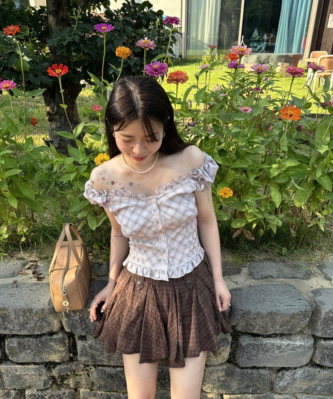 ★Rose Frantz★ Frill Shirring Sleeveless (3色) MUSINSA | ROSÉ FRANTZ Frill Shirring Sleeveless [Black]