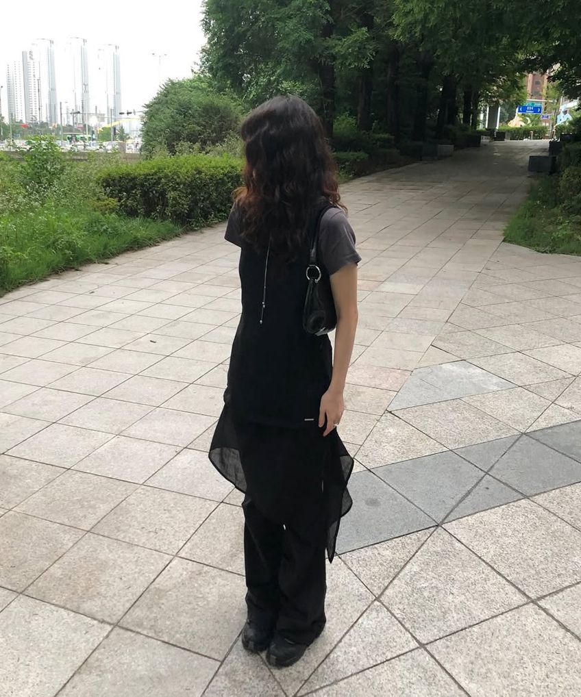 MUSINSA公式 | MISEKI SEOUL Sheer sleeveless button one piece