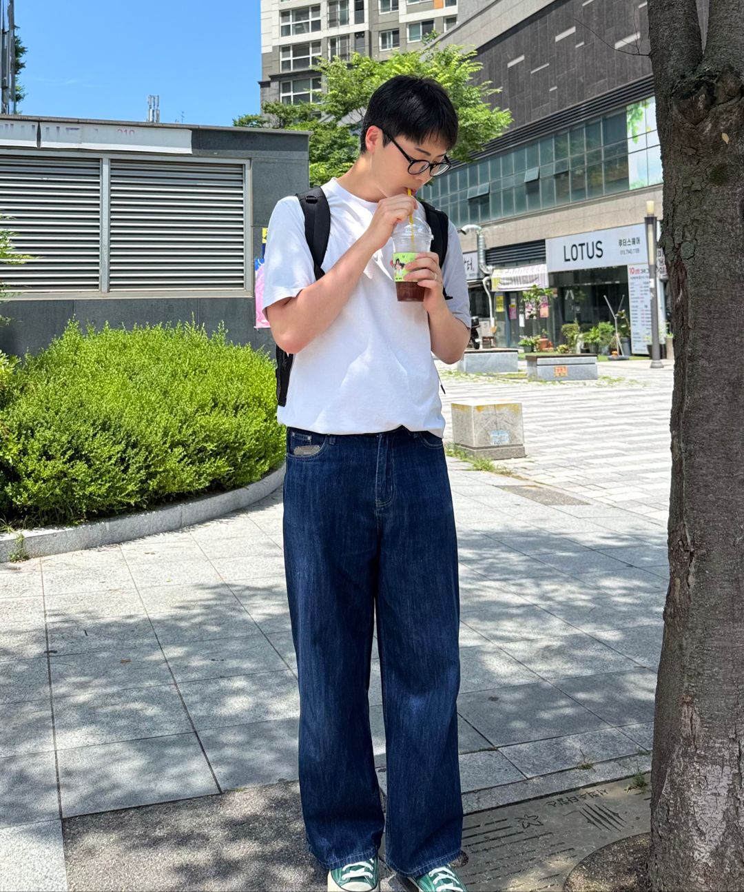 【PORTERNA】Diffu washing wide jeans Vintage Washing Wide Leg Denim Pants CN14 - Korean Women's