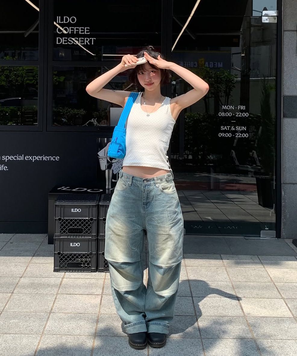 FANCY CLUB デニム Angel Vintage Tuck Pants MUSINSA | FANCY CLUB Angel Vintage Washing Pin Tuck Pants