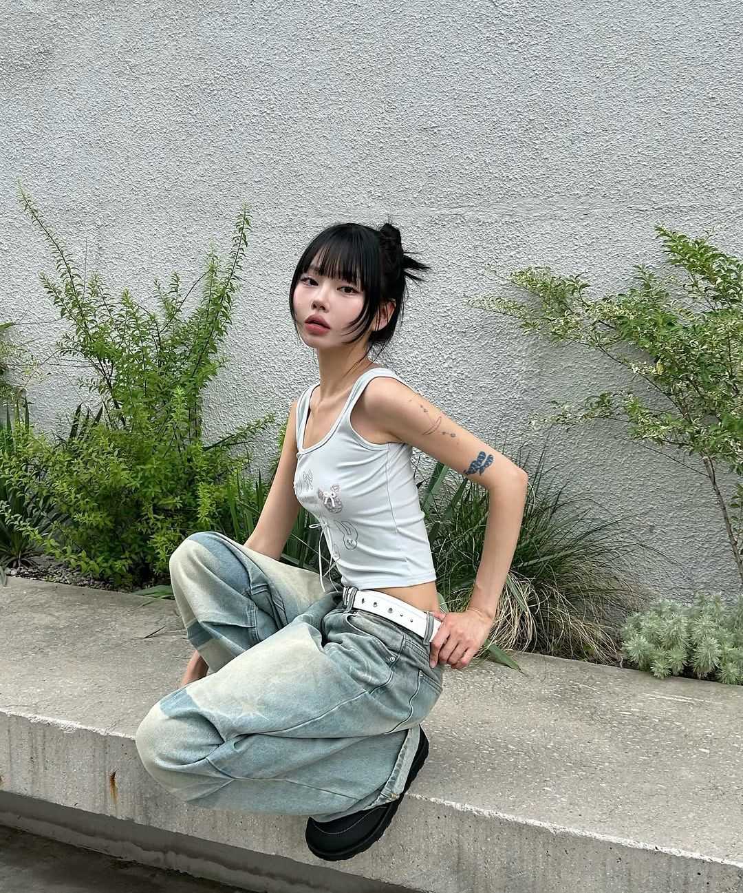FANCY CLUB デニム Angel Vintage Tuck Pants MUSINSA | FANCY CLUB Angel Vintage Washing Pin Tuck Pants