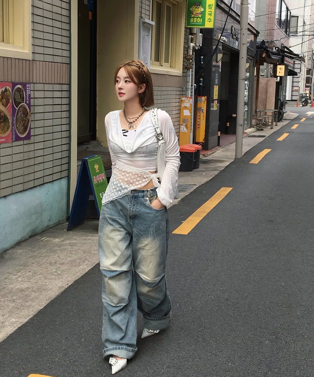 FANCY CLUB デニム Angel Vintage Tuck Pants MUSINSA | FANCY CLUB Angel Vintage Washing Pin Tuck Pants