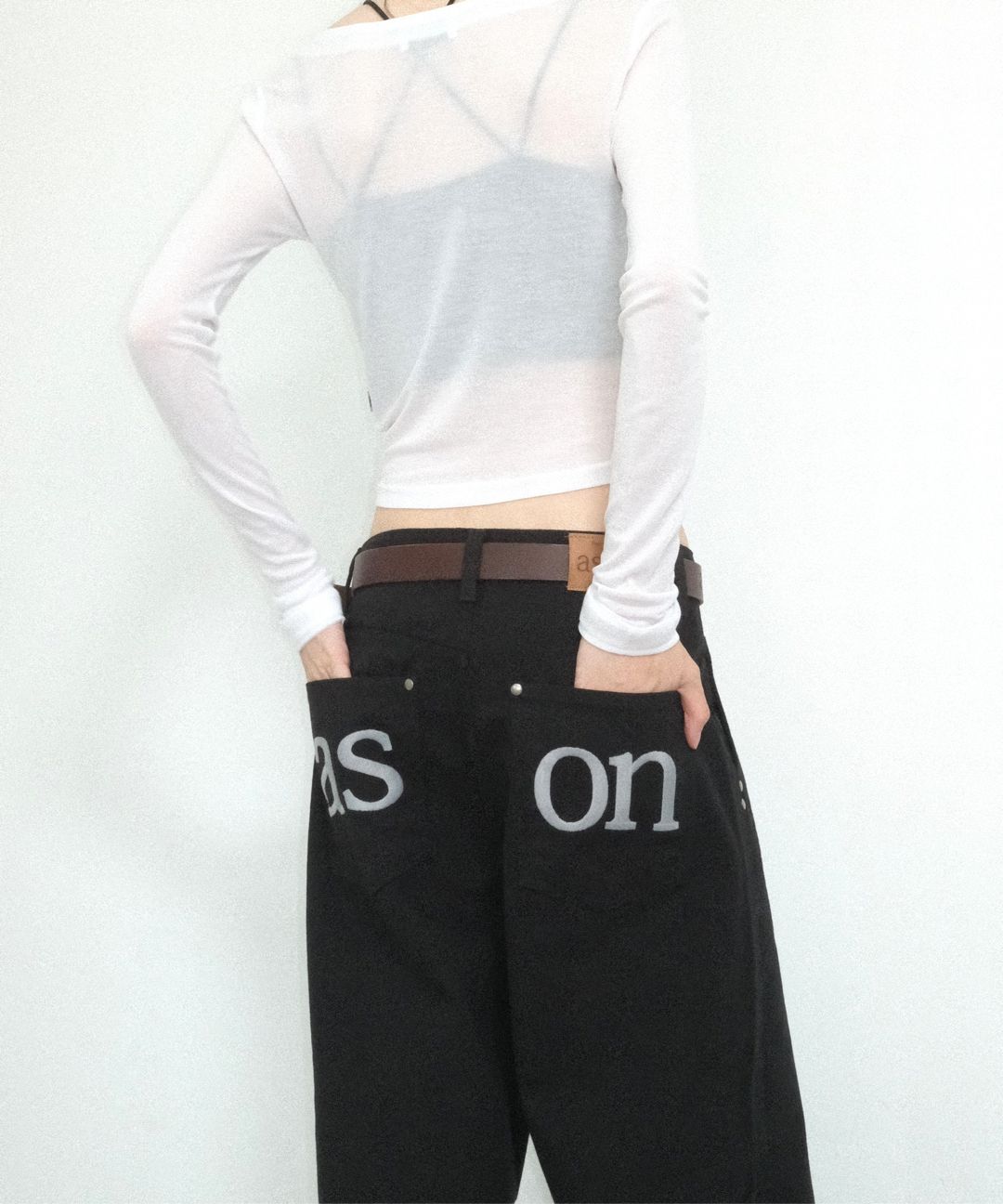 as\"on パンツ SMOG WIDE PANTS / BLACK MUSINSA公式 | ASON SMOG WIDE PANTS / BLACK