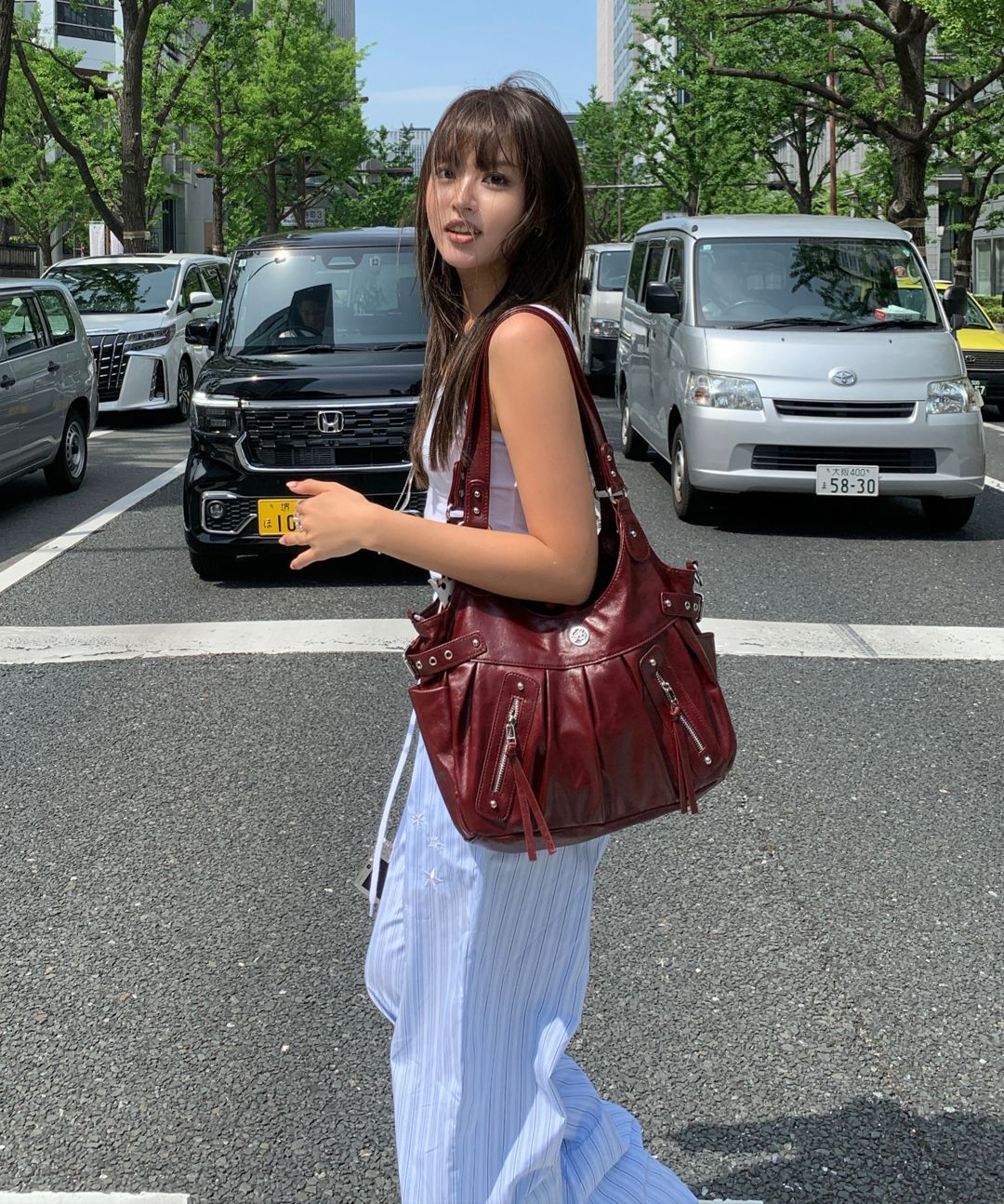 【ILLIGO】人気/送料税込 ★Amber buckle shoulder bag★ 4COLOR ILLIGO ショルダーバッグ バッグ 「ILLIGO」アンバー バックル