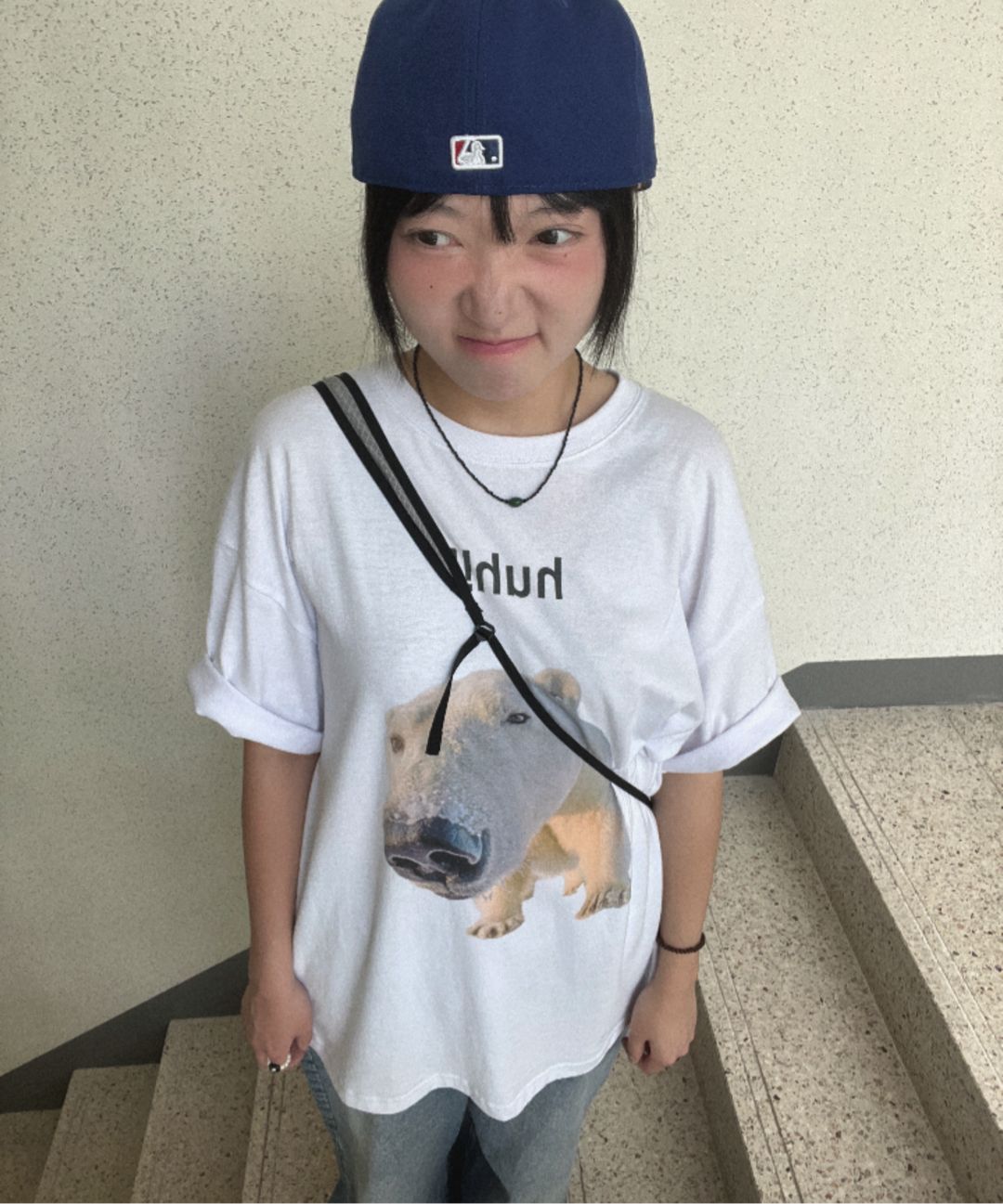 【SUADE】HUH!! TEE ★韓国人気★ 追跡付 MUSINSA公式 | SUADE HUH!! TEE [BLACK]