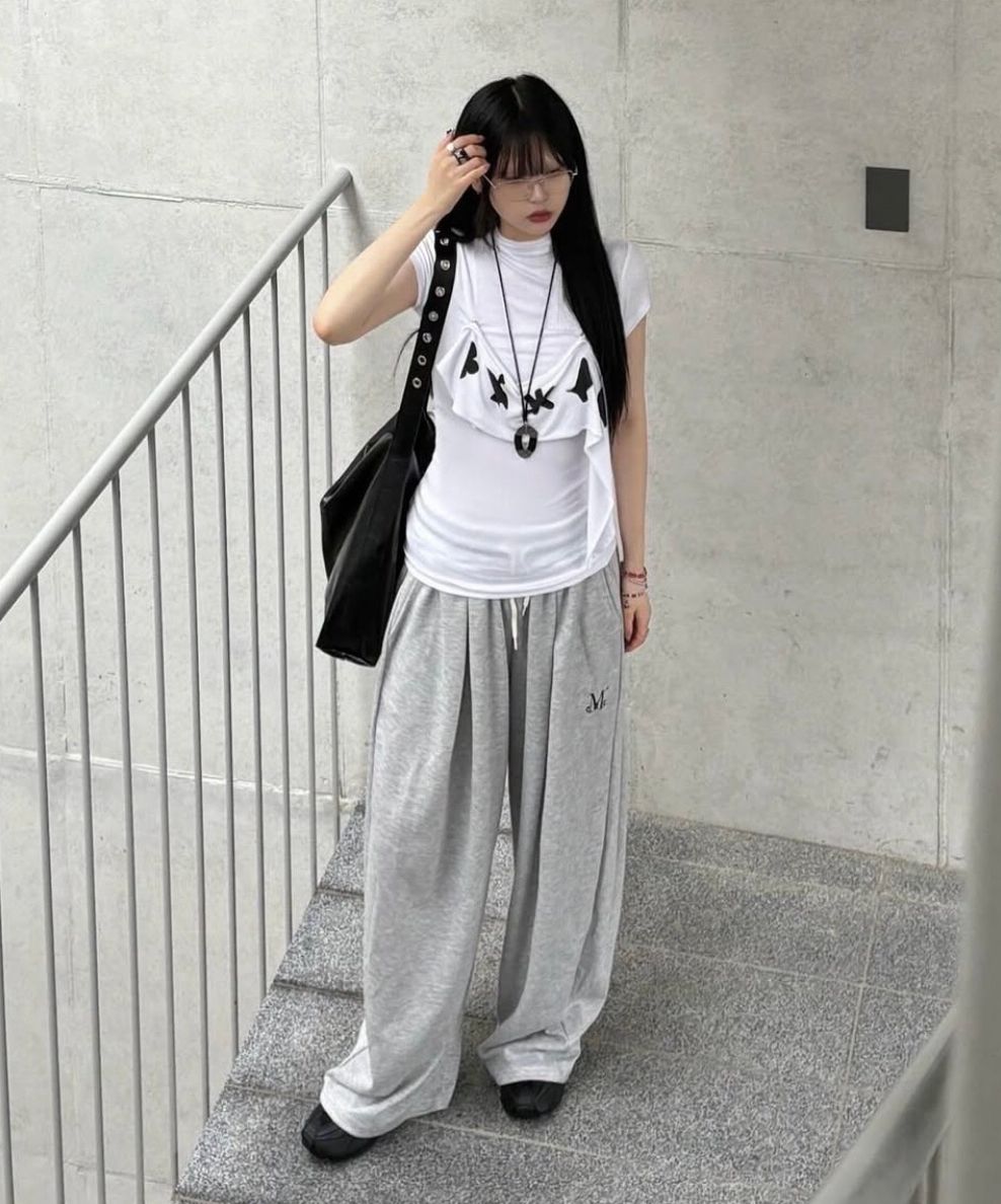 MUSINSA公式 | MUCENT Signature 4 Pin Tuck Wide Sweatpants (2