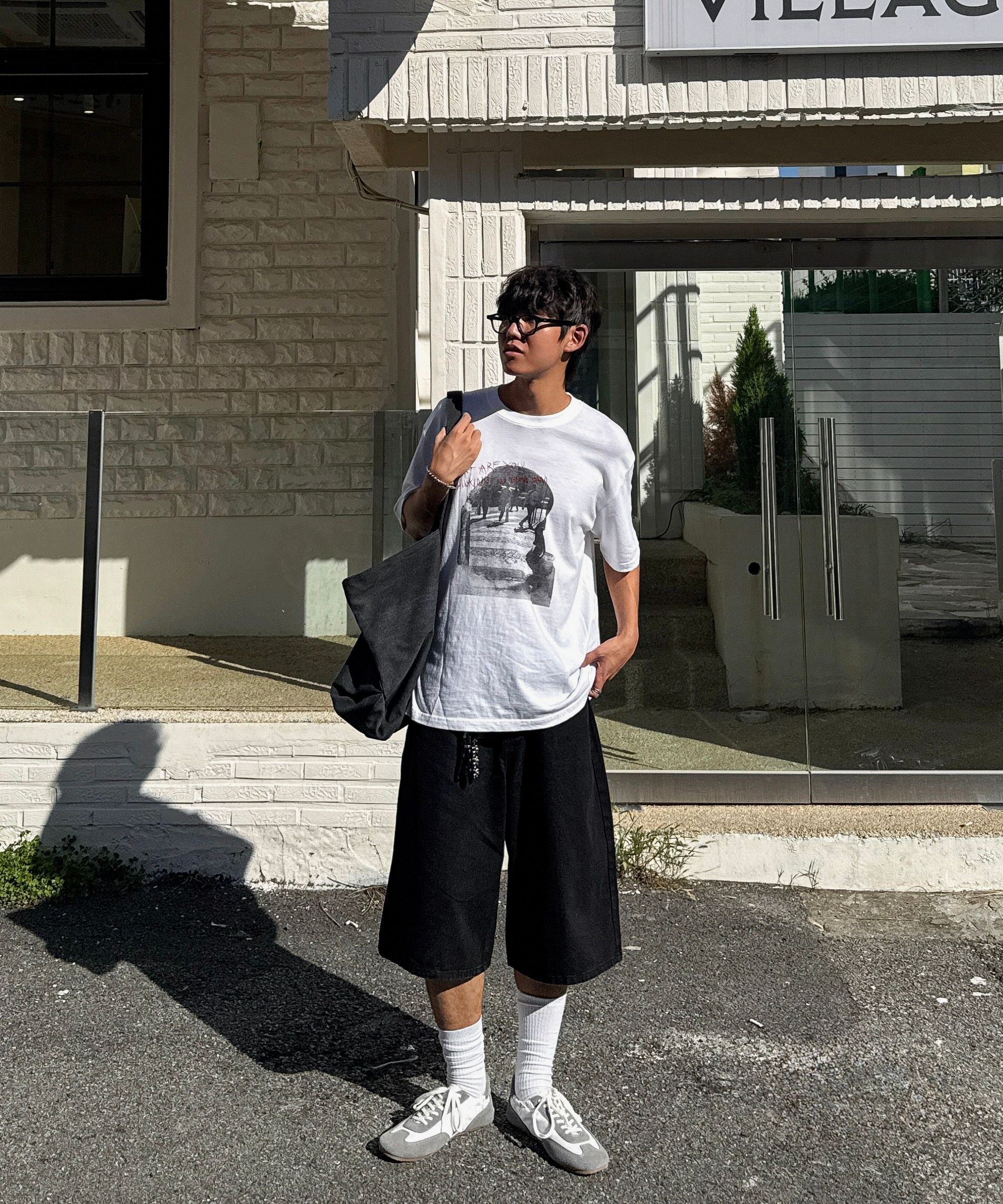 MUSINSA公式 | THE COLDEST MOMENT TCM starfish tote bag (black)