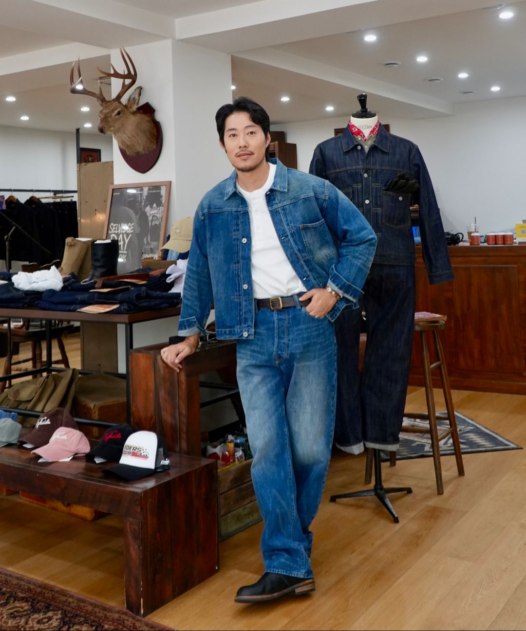 MUSINSA公式 | OUTSTANDING W.W. II SELVEDGE DENIM 1ST JACKET_MEDIUM
