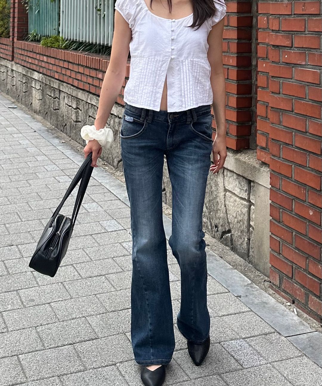 MUSINSA | PLEASENOFOLLOW 25Vintage Washing Boots-Cut Denim