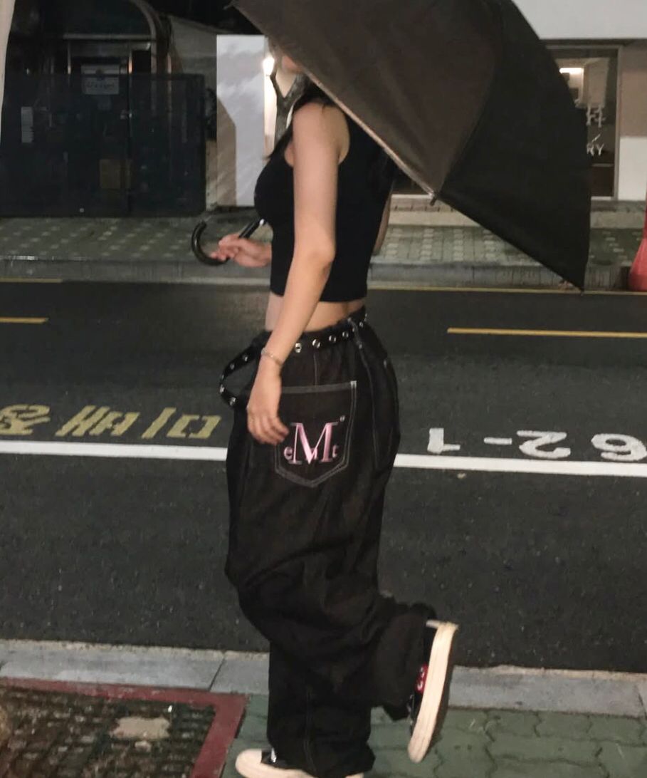 MUSINSA | MUCENT Maxi Back Pocket Big Logo Denim Unisex (2