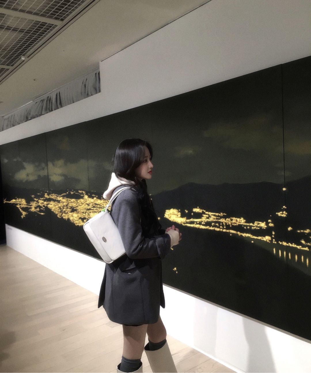 MUSINSA | DUMARO Mona two way cross bag / ivory