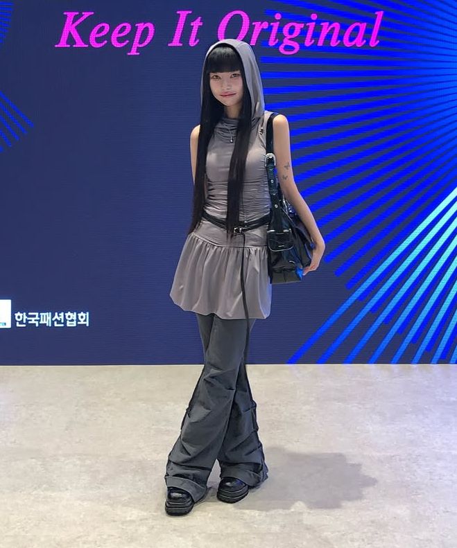 MUSINSA公式 | MISEKI SEOUL Cotton shirring bootscut pants BROWN