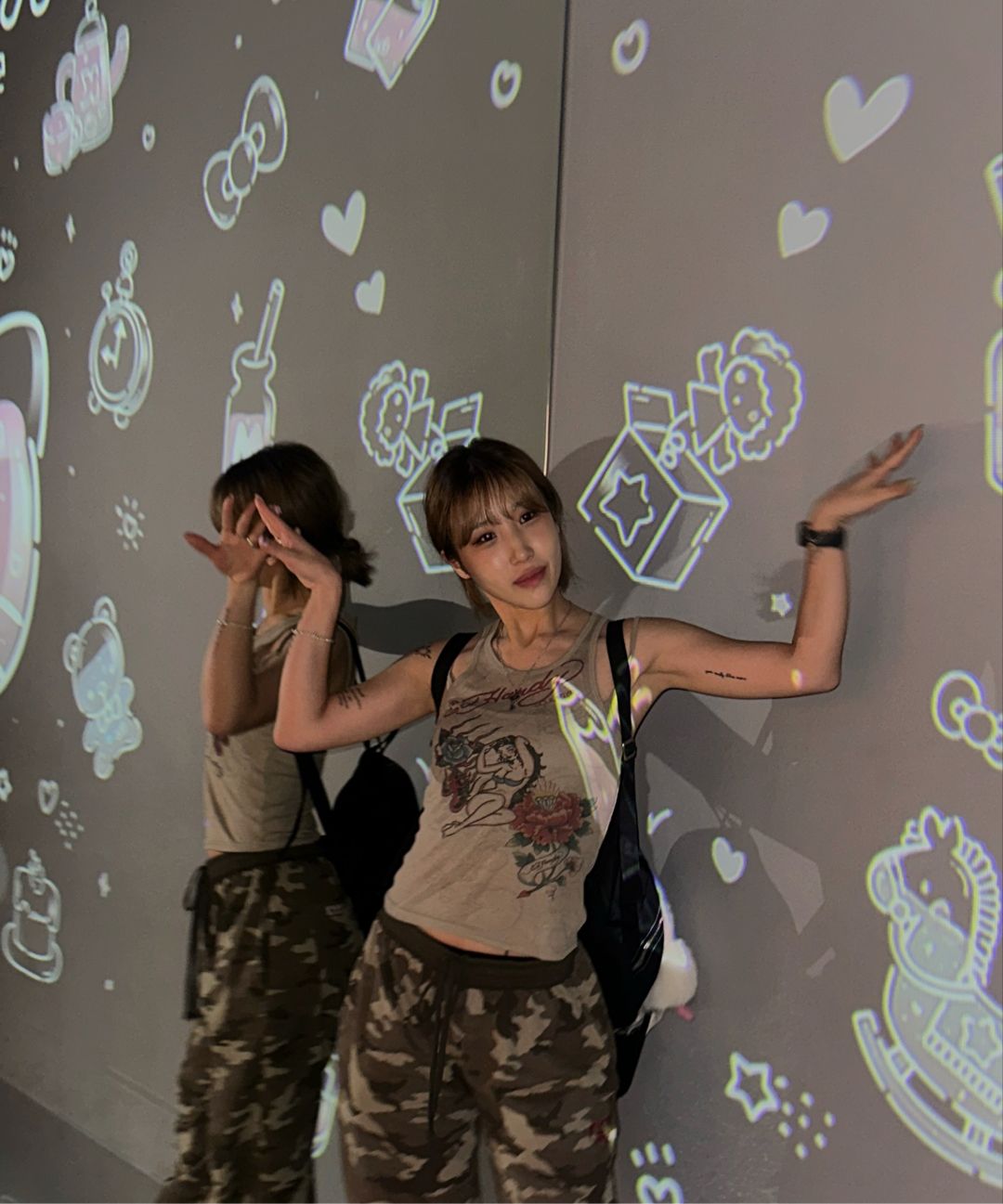 MUSINSA | SCULPTOR Heaven Camo Sweatpants Forest