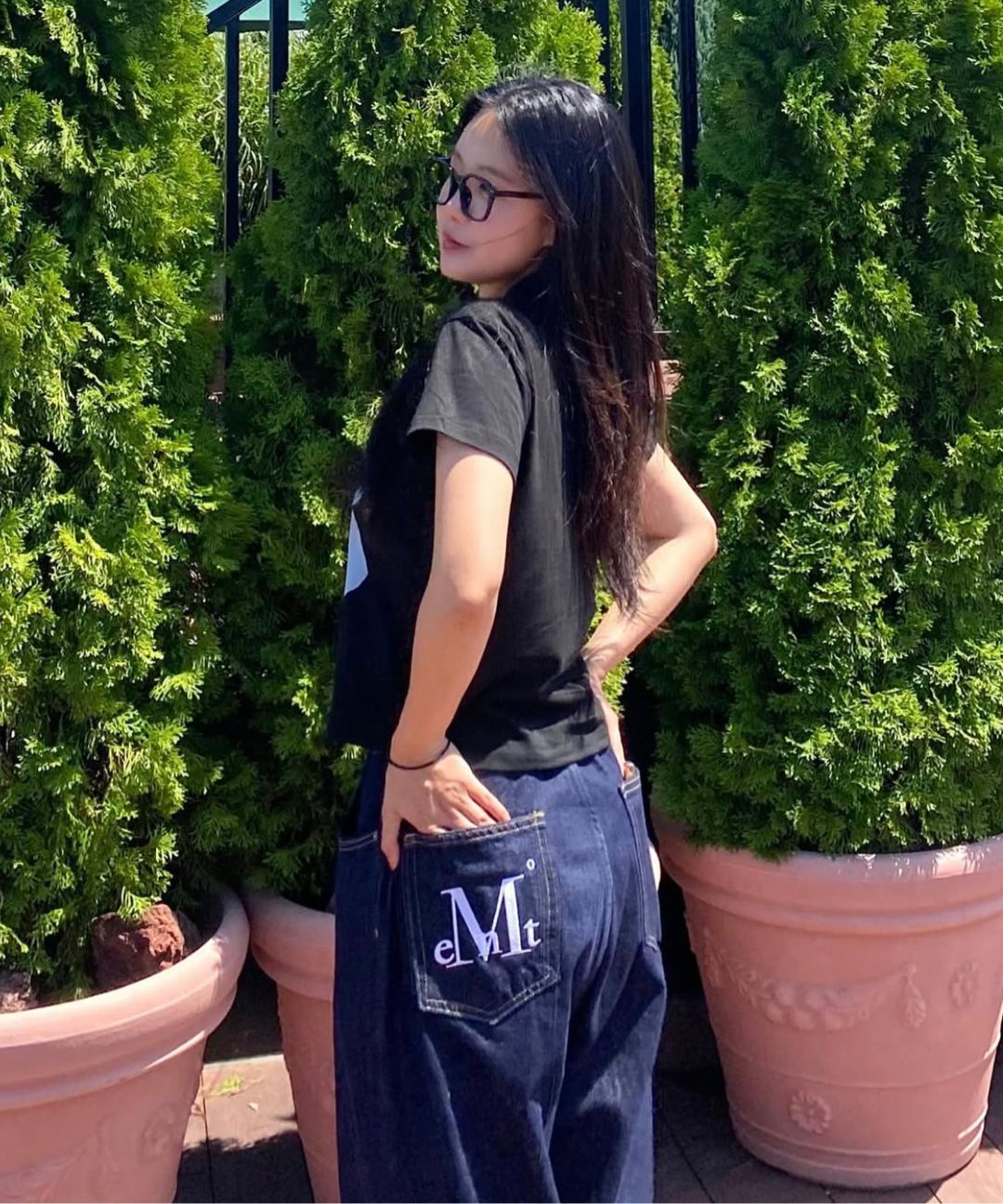 MUSINSA | MUCENT Maxi Back Pocket Big Logo Denim Unisex (2