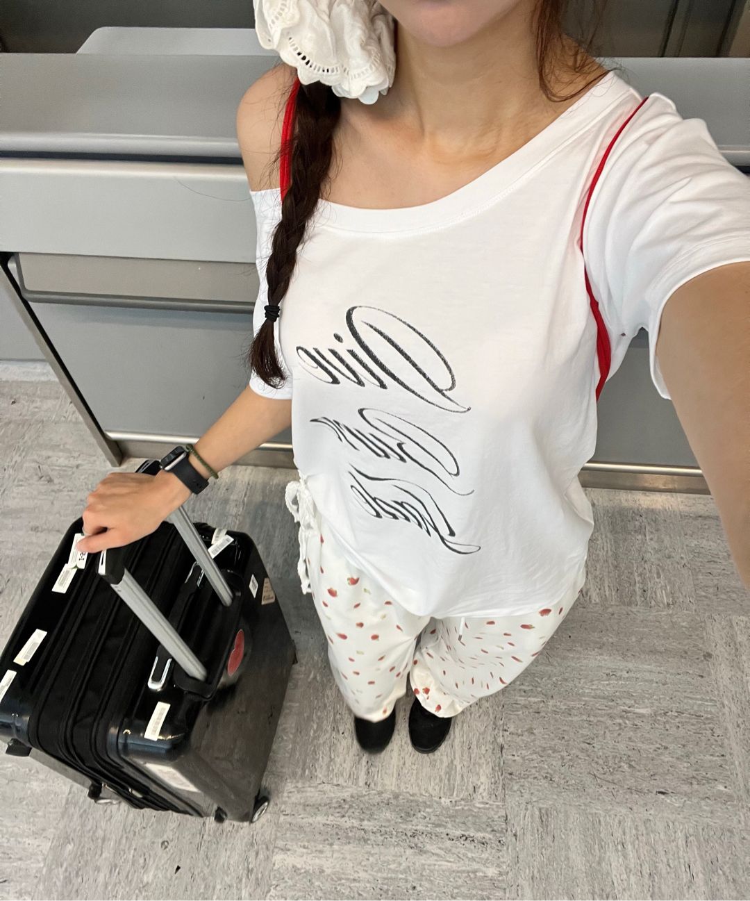 トップス CRANK LACE STRING OFF SHOULDER TOP WHITE Release 6/18] LACE STRING OFF SHOULDER TOP_WHITE - CRANK