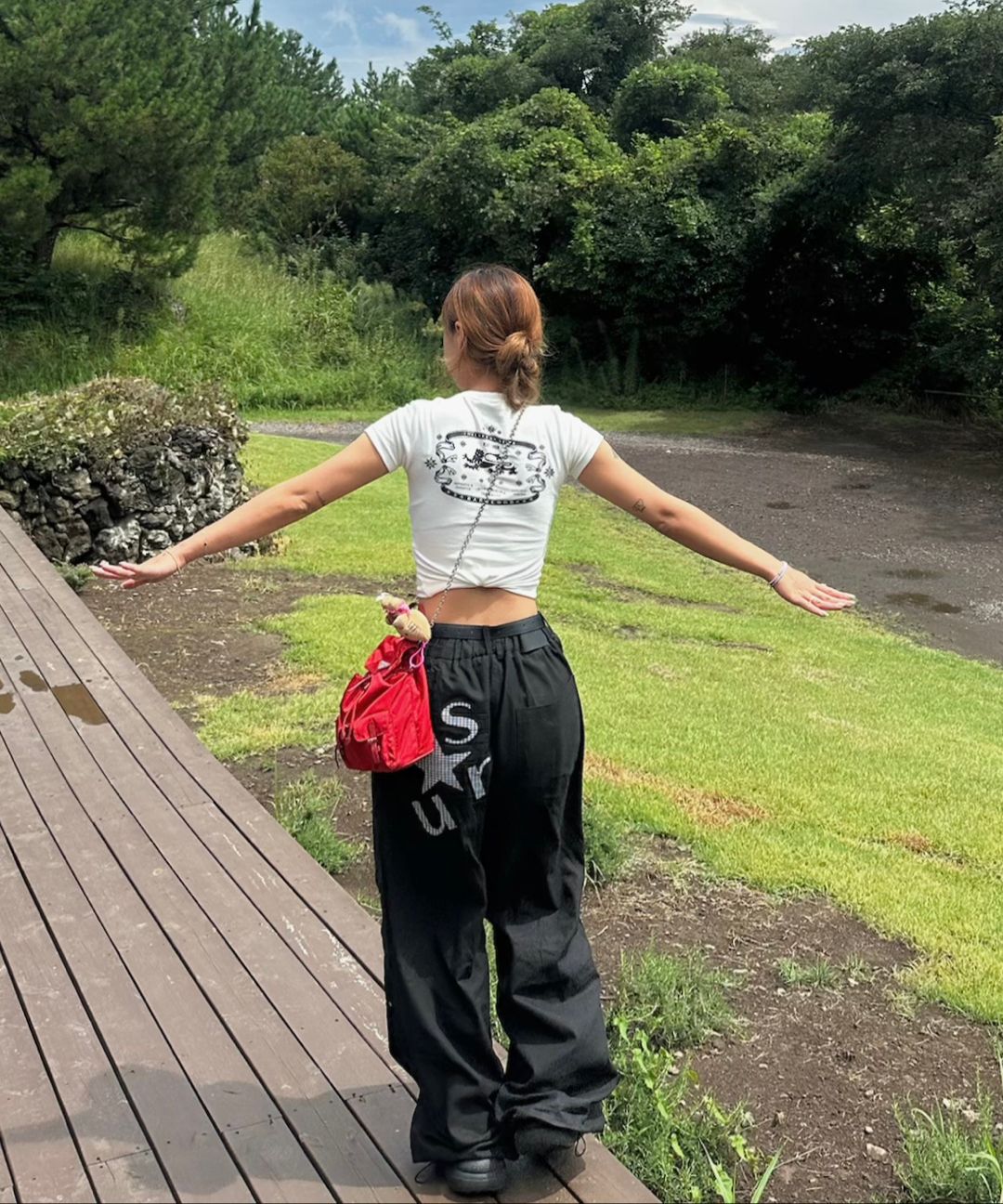 MUSINSA | BADBLOOD Mystic Logo Jersey Short Sleeve Slim Fit