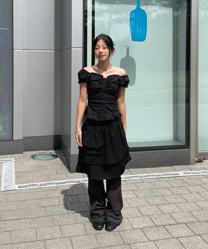 ◆MISEKI SEOUL◆ Cotton shirring bootscut pants BROWN MSK252 MUSINSA公式 | MISEKI SEOUL Cotton shirring bootscut pants BROWN