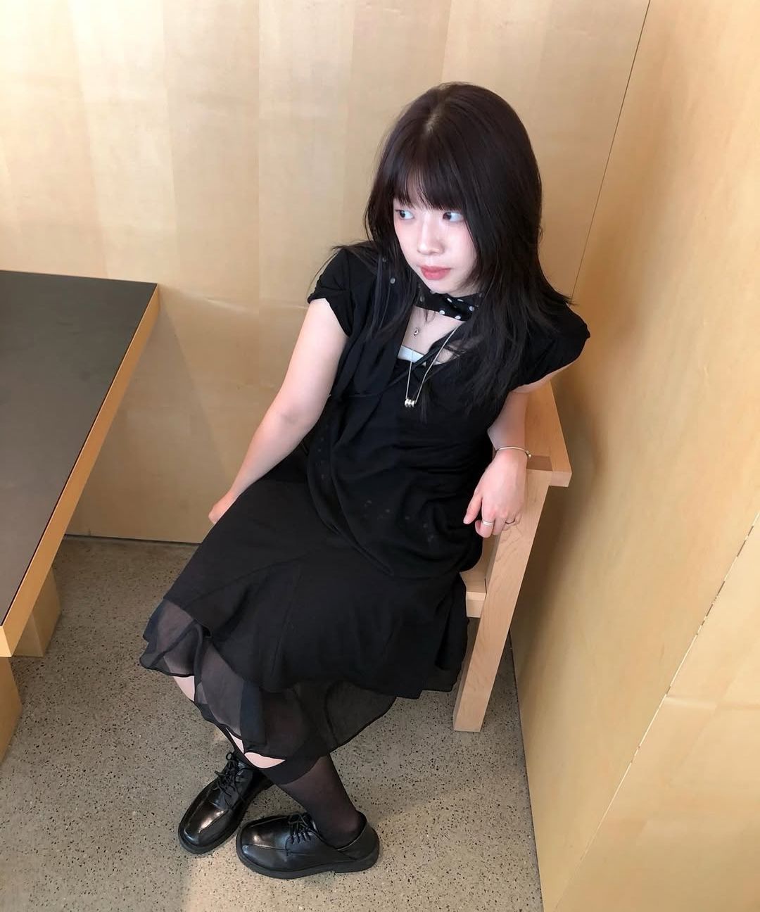 MUSINSA公式 | MISEKI SEOUL Organza layered midi skirt BLACK