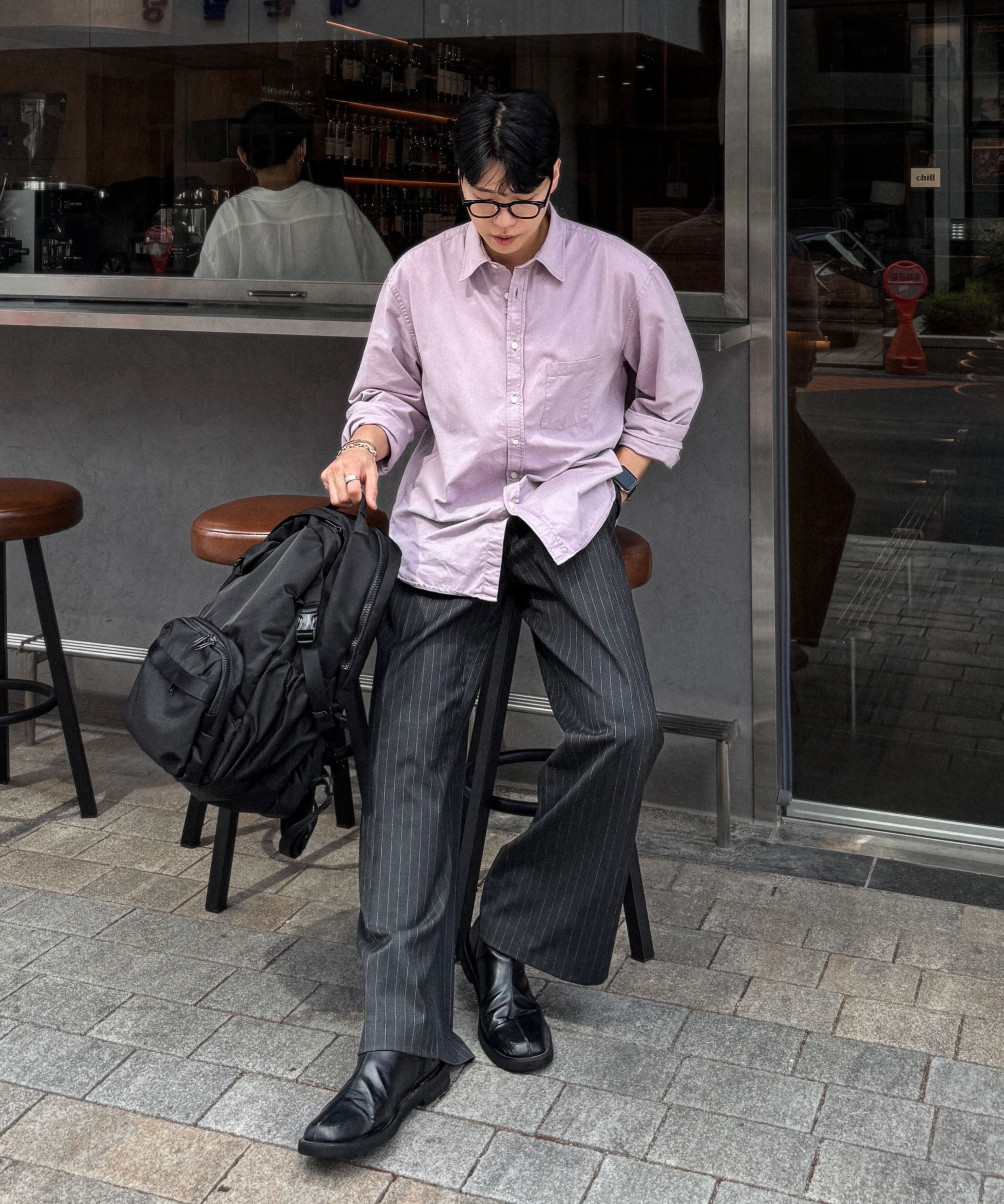 Musinsa（ムシンサ） JUAN HOMME ワイドスラックス　チャコール Musinsa（ムシンサ） JUAN HOMME ワイドスラックス チャコール