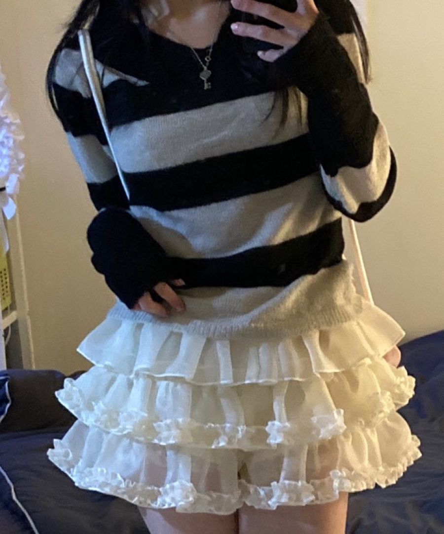 MUSINSA公式 | ROUGHNECK tutu pants skirt cream