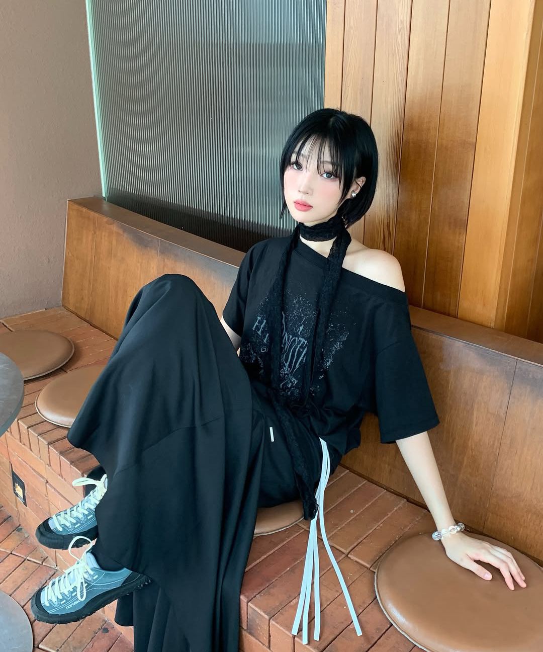 ★ MISEKI SEOUL★ Flare long skirt BLACK MSK252SK06BK MUSINSA | MISEKI SEOUL Flare long skirt BLACK