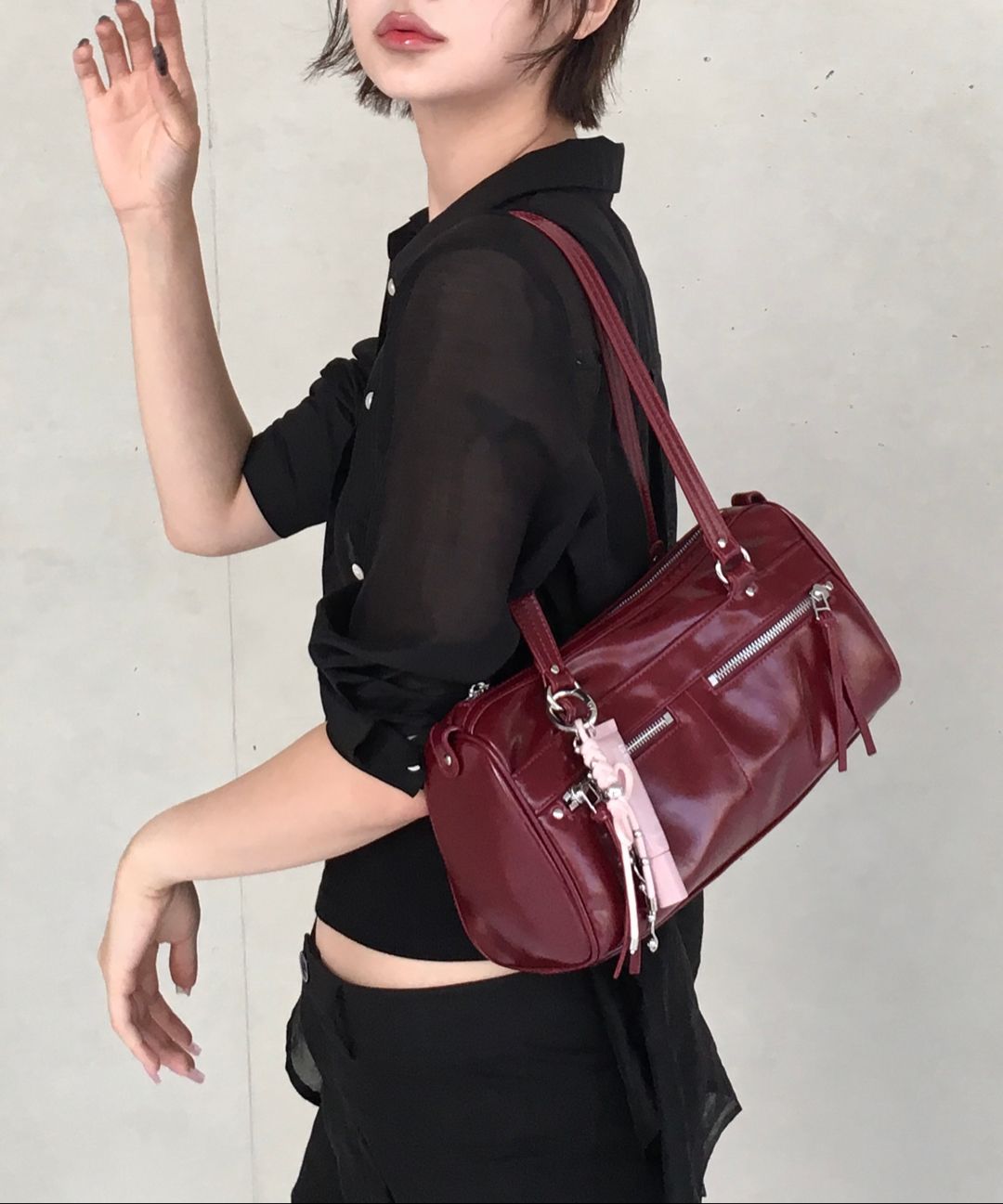 MUSINSA | fennec READY DUFFLE BAG - SILVER