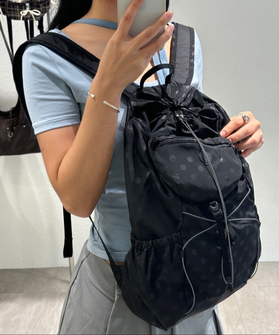 MUSINSA | fennec AIRY POCKET BACKPACK - WHITE