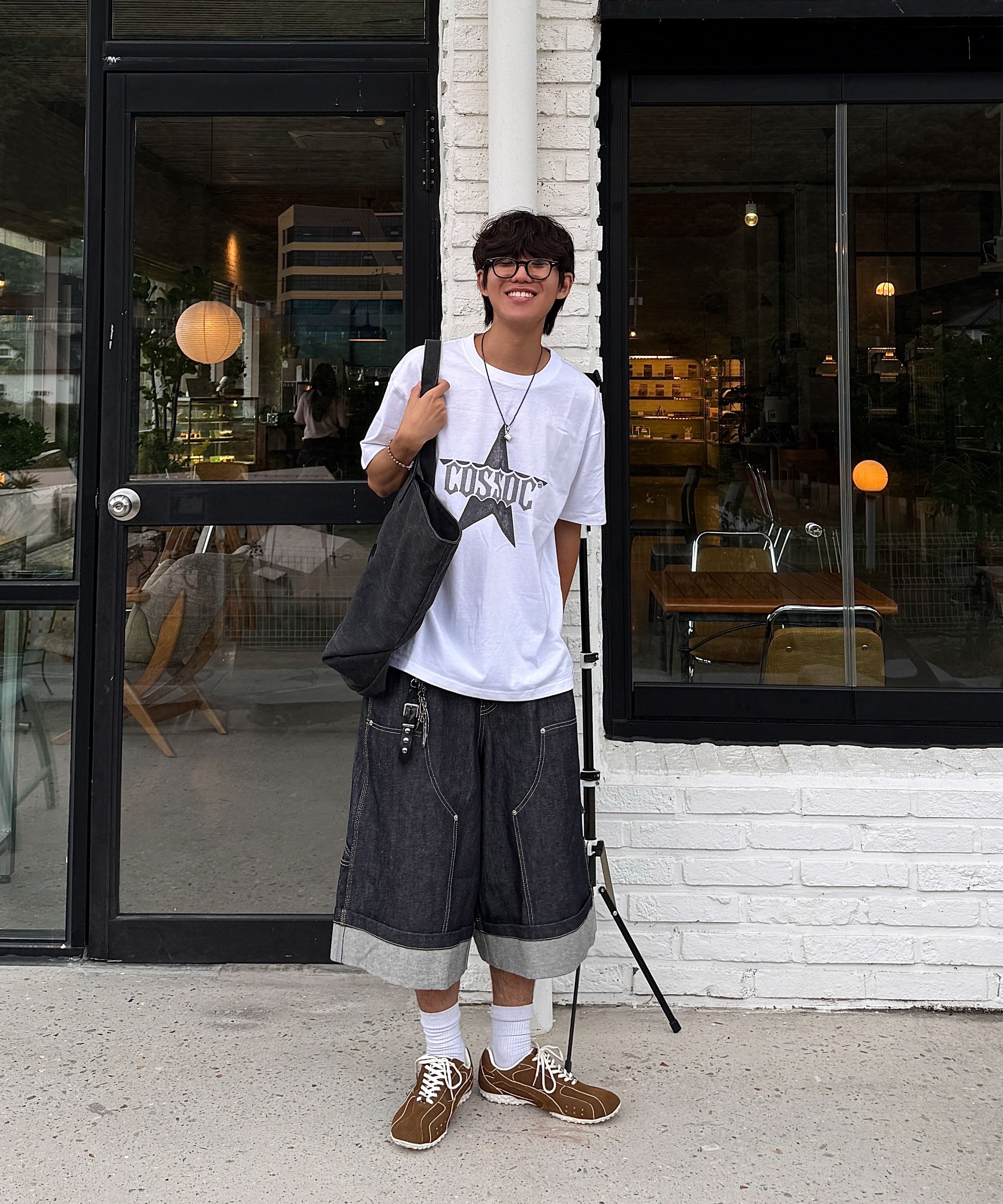 MUSINSA公式 | THE COLDEST MOMENT TCM starfish tote bag (black)