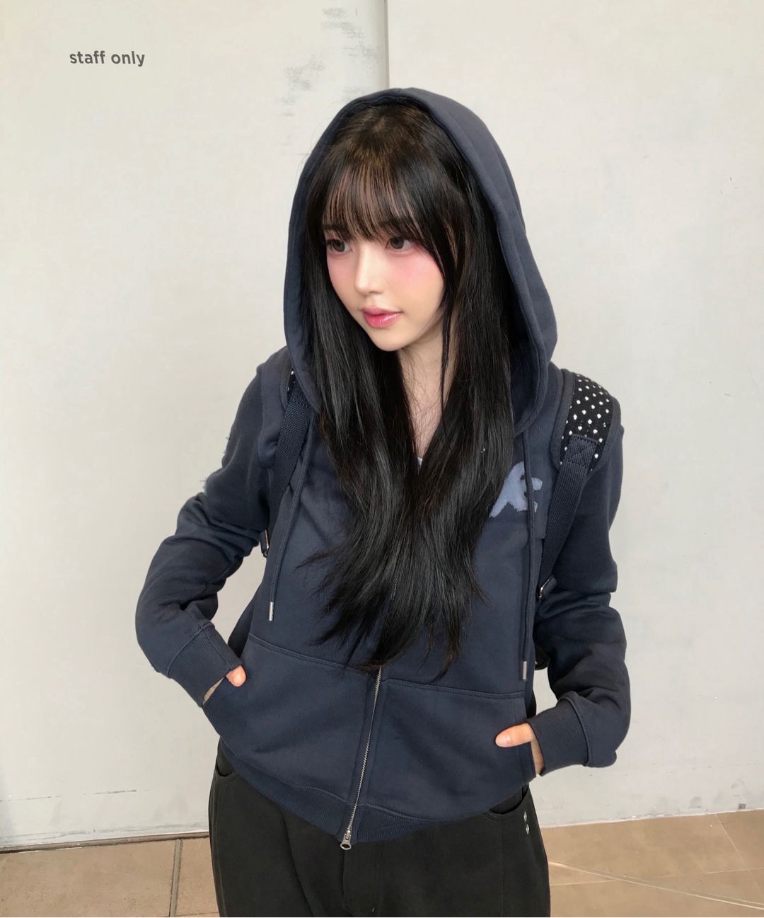 MUSINSA | THE COLDEST MOMENT TCM tcdmt hooded zip-up (navy)