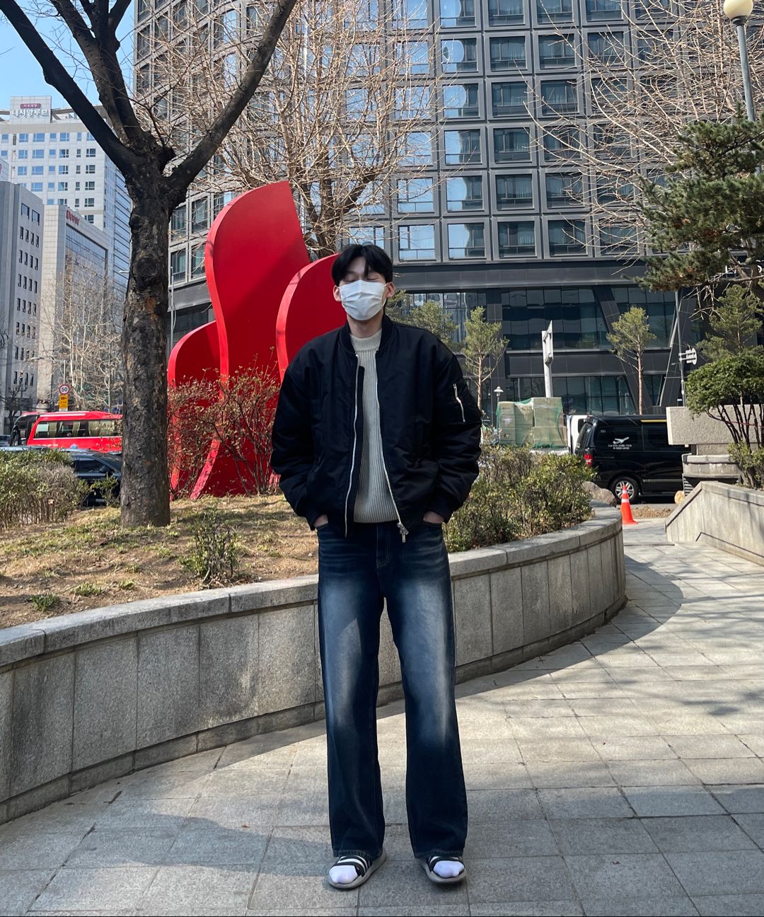 MUSINSA公式 | MUSINSA STANDARD OVERSIZED MA-1 BOMBER JACKET_BLACK