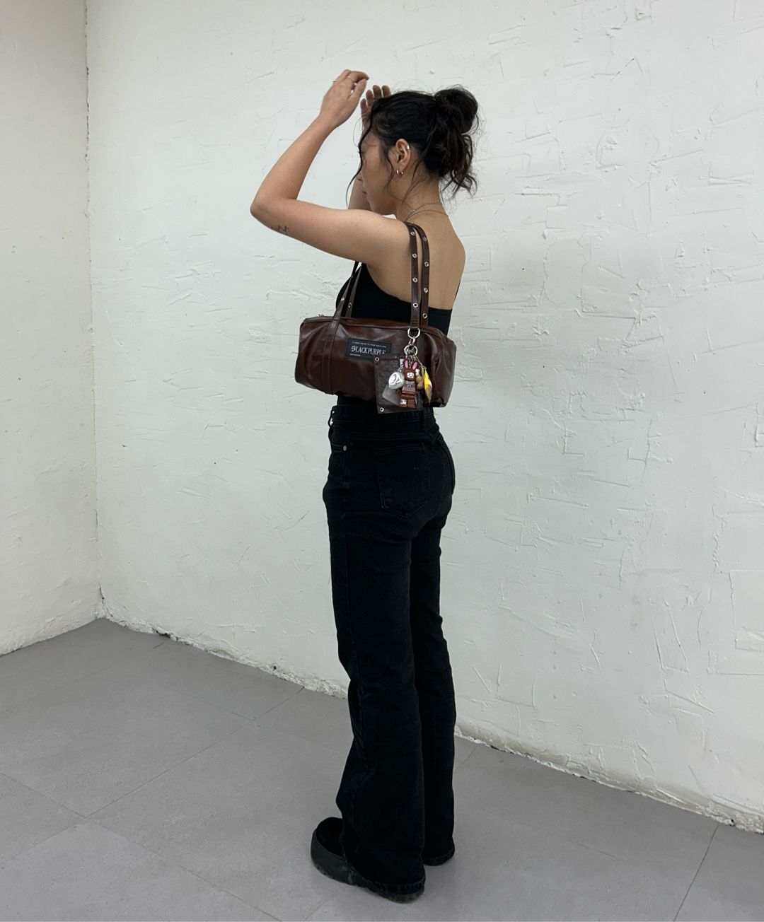 MUSINSA | BLACK PURPLE Baby Rocco Bag_BLACK