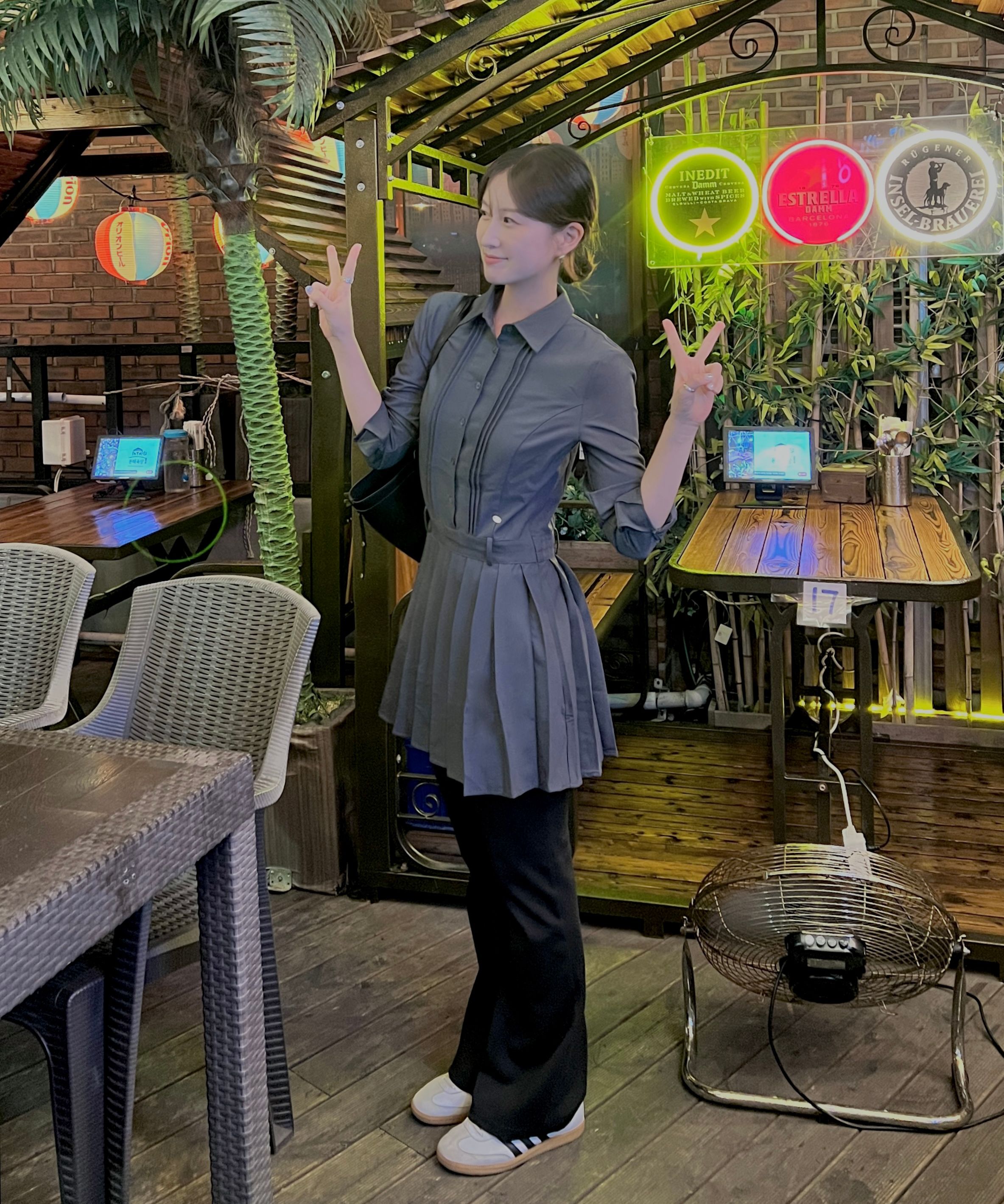 wrinkle free shirt dress MUSINSA