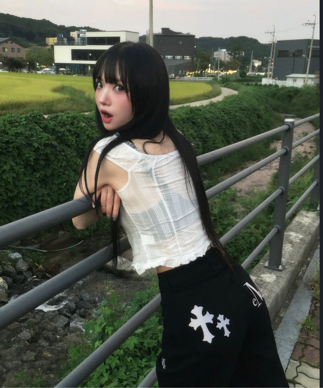 MUSINSA公式 | MUCENT ピストルバックレザー ダブルクロス ワイド