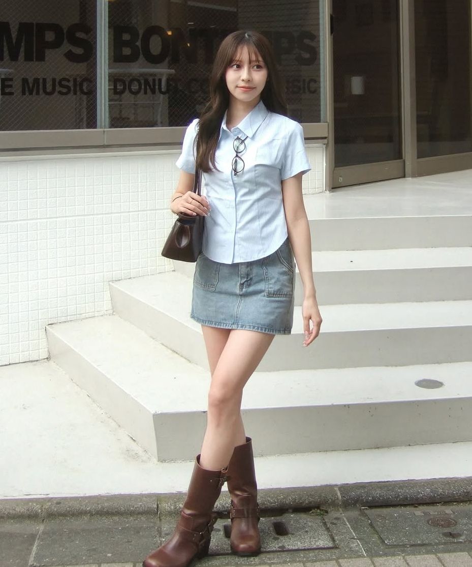 MUSINSA公式 | CRANK ニットスタッドボタンカーディガン_ネイビー