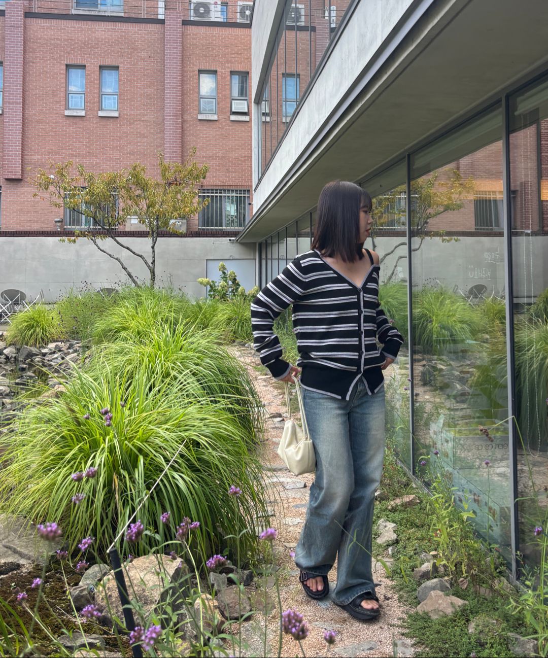 ♡購入者さま♡芽風トップス セール】ハート刺繍レイヤード風ニットトップス（ニット