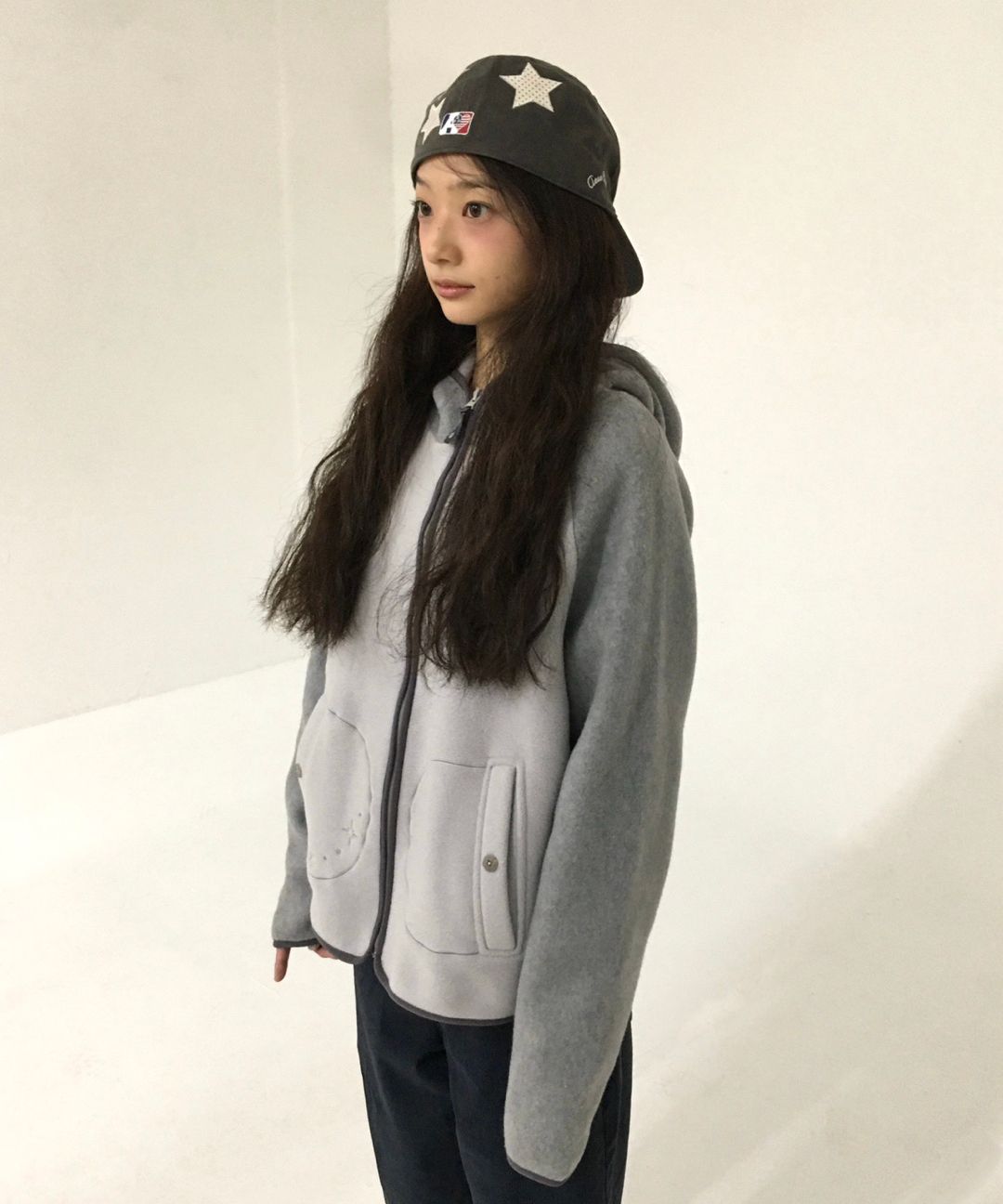 MUSINSA公式 | AEAE STAR PATCH AE SYMBOL CAP [NAVY]