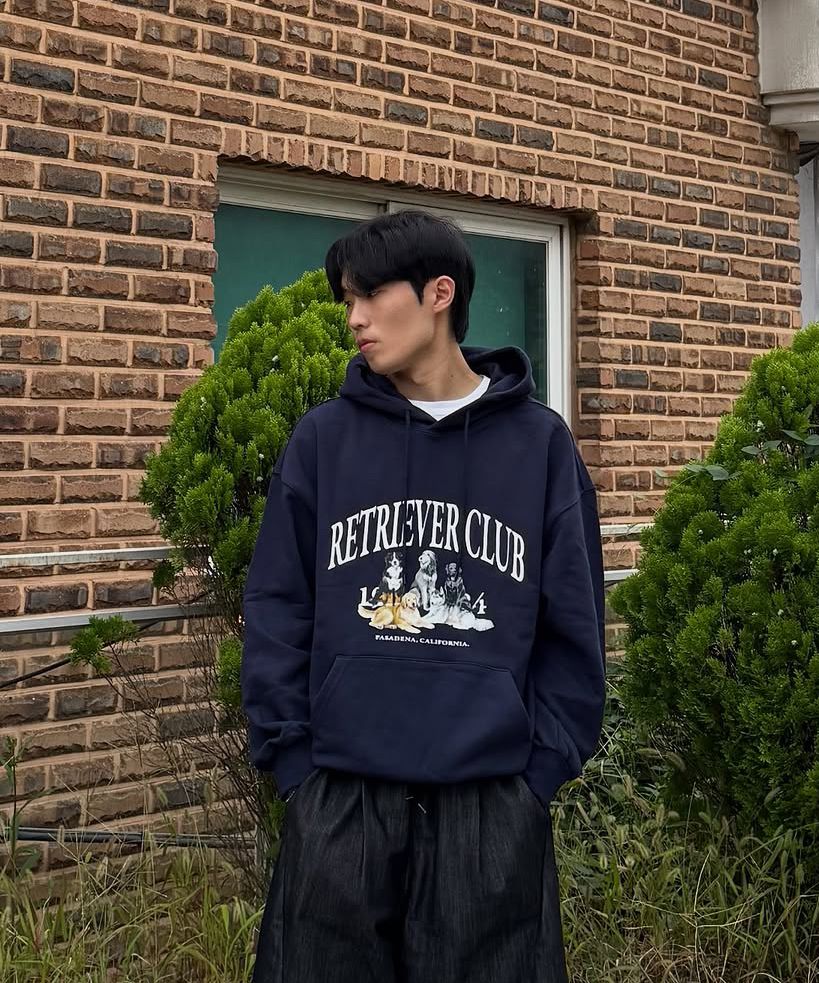 MUSINSA | RETRIEVER CLUB RETRIEVER FRIENDS HOODIE [BURGUNDY]