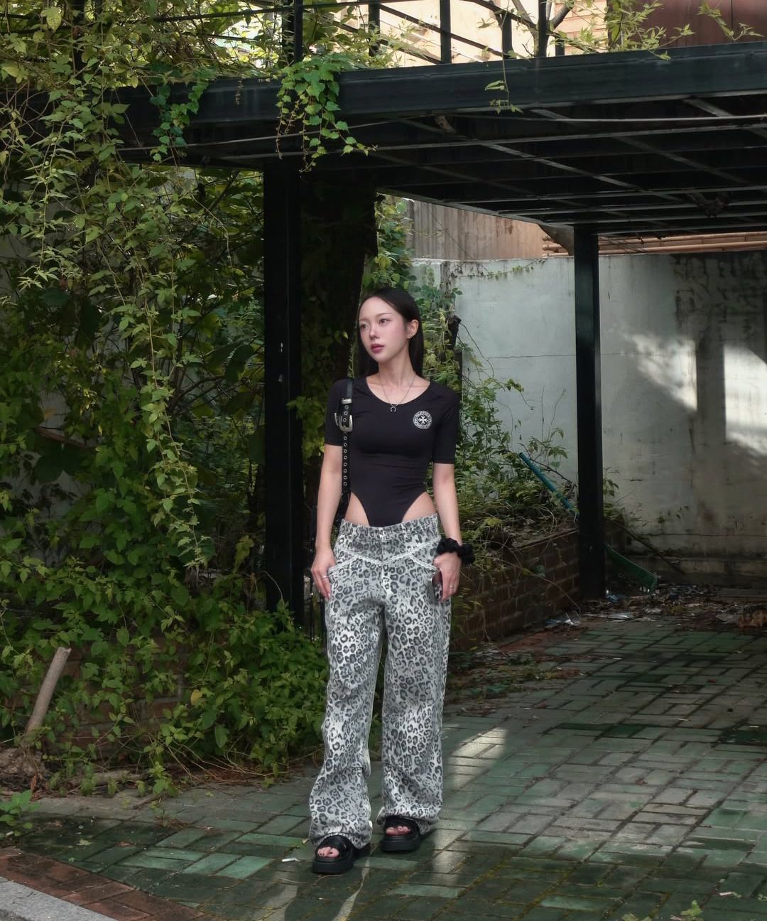 Musinsa setupexe レオパード　レースパンツ　ヒョウ柄 SET UP EXE] LEOPARD LACE PANTS (SETUP-EXE/パンツ) 109906491